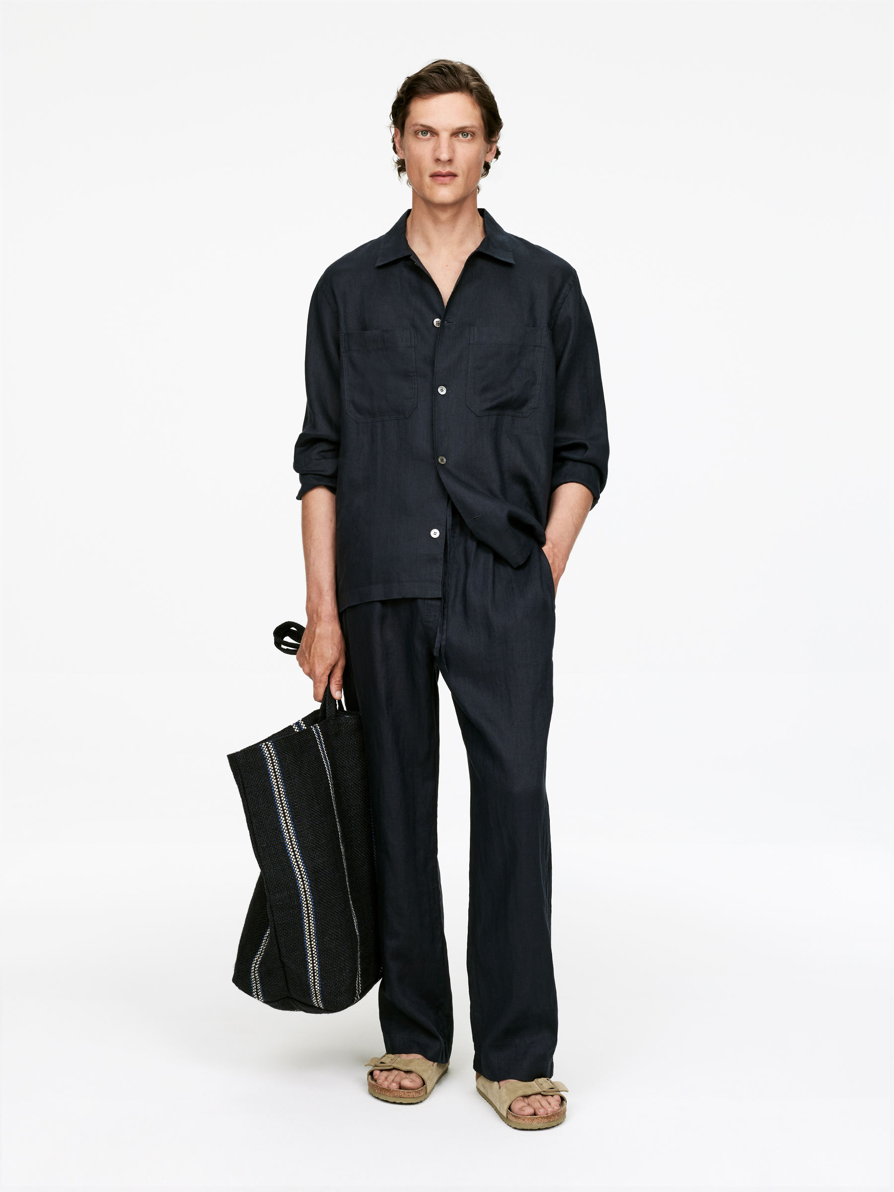 Relaxed Linen Trousers-#272930-15741
