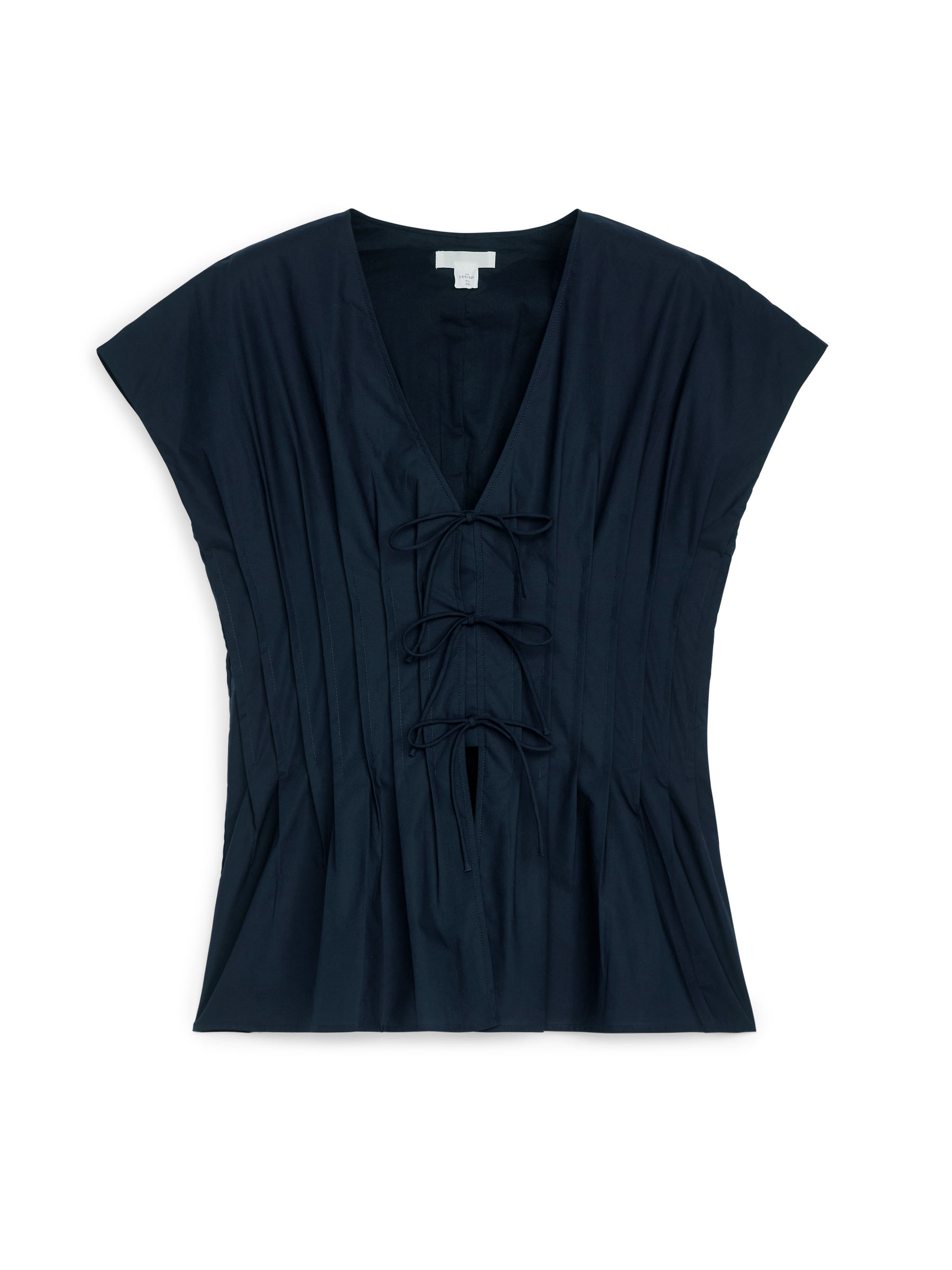 Top con laccetti sul davanti - Blu scuro - Slim fit - Women - StillMedia/DescriptiveStillLife - 1