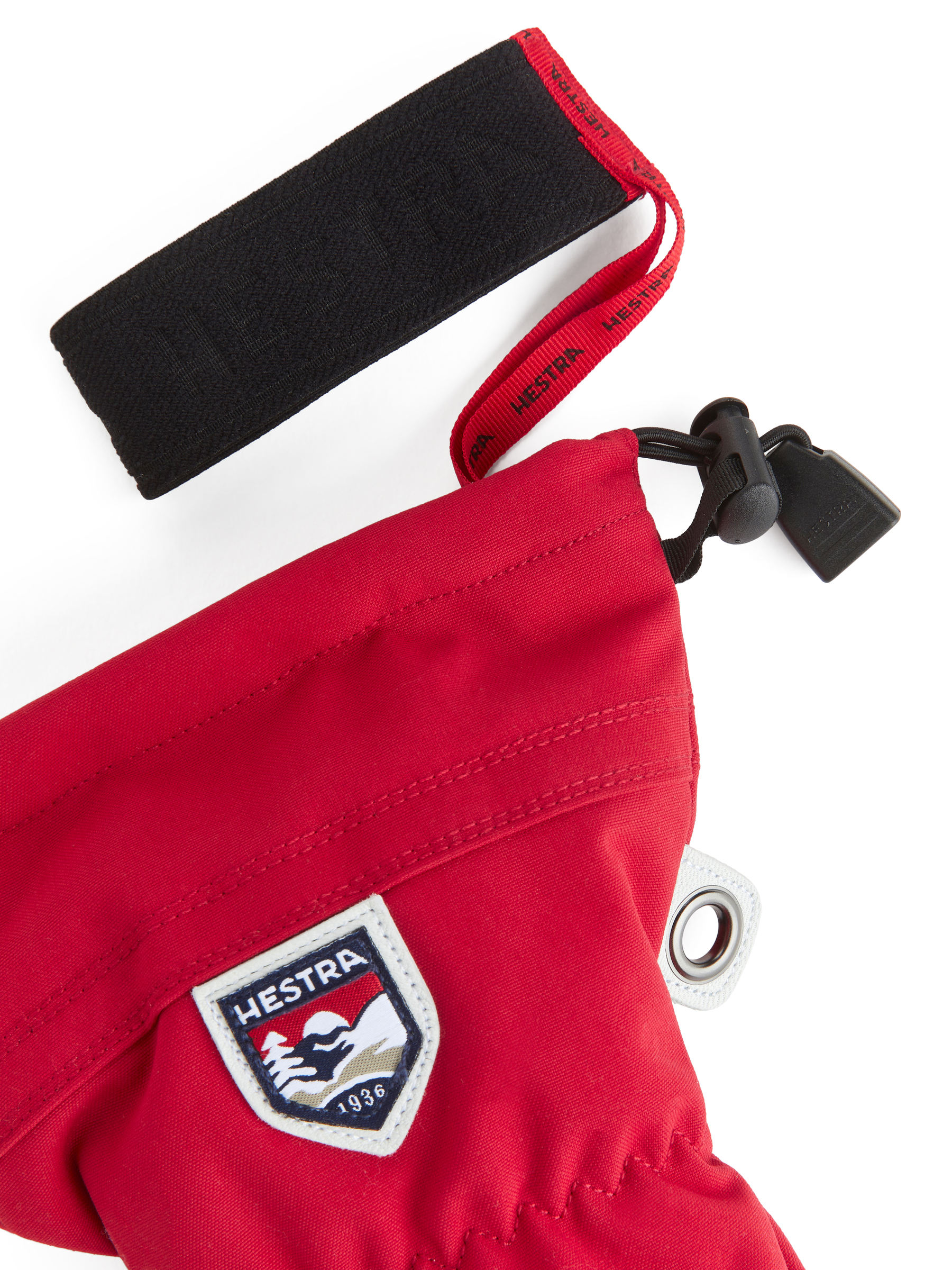 Hestra Army Leather Heli Ski Gloves - White/Red - Men - StillMedia/DescriptiveDetail - 3