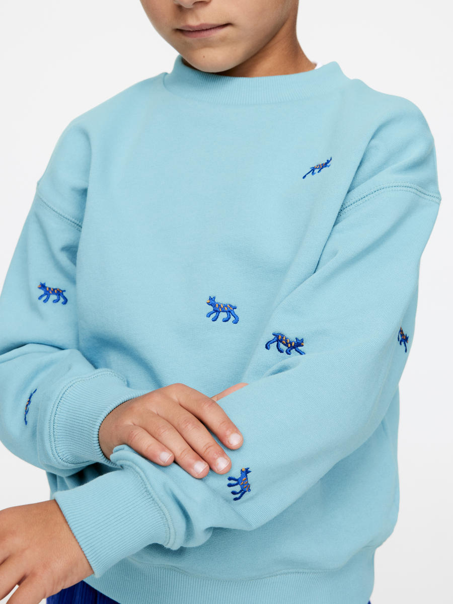 Embroidered Sweatshirt-#97ADBF-12660