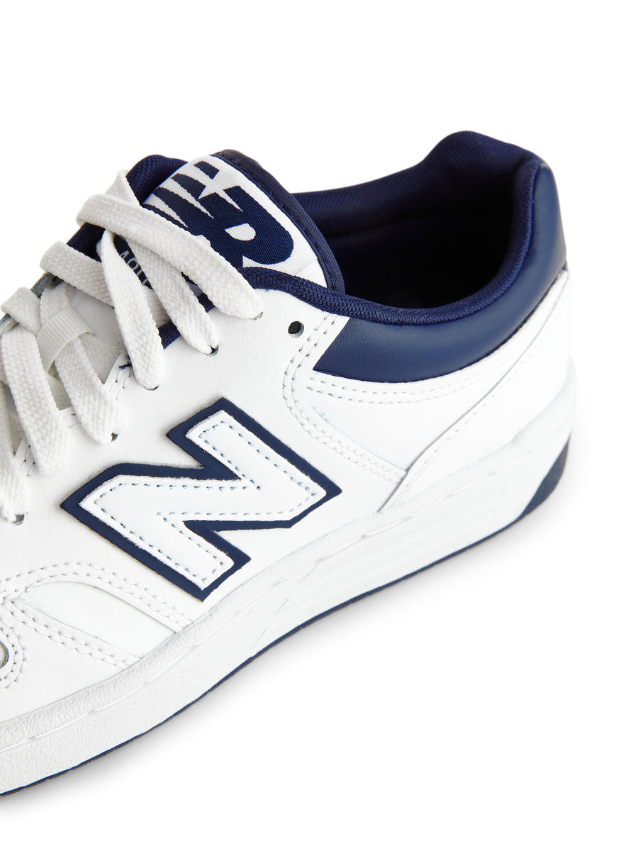 New Balance 480 Unisex Trainers - White/Blue - Women - 1180016001