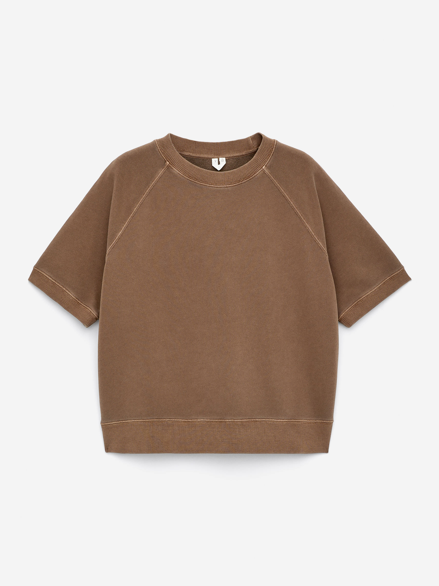 French Terry Sweatshirt-Brown-15862