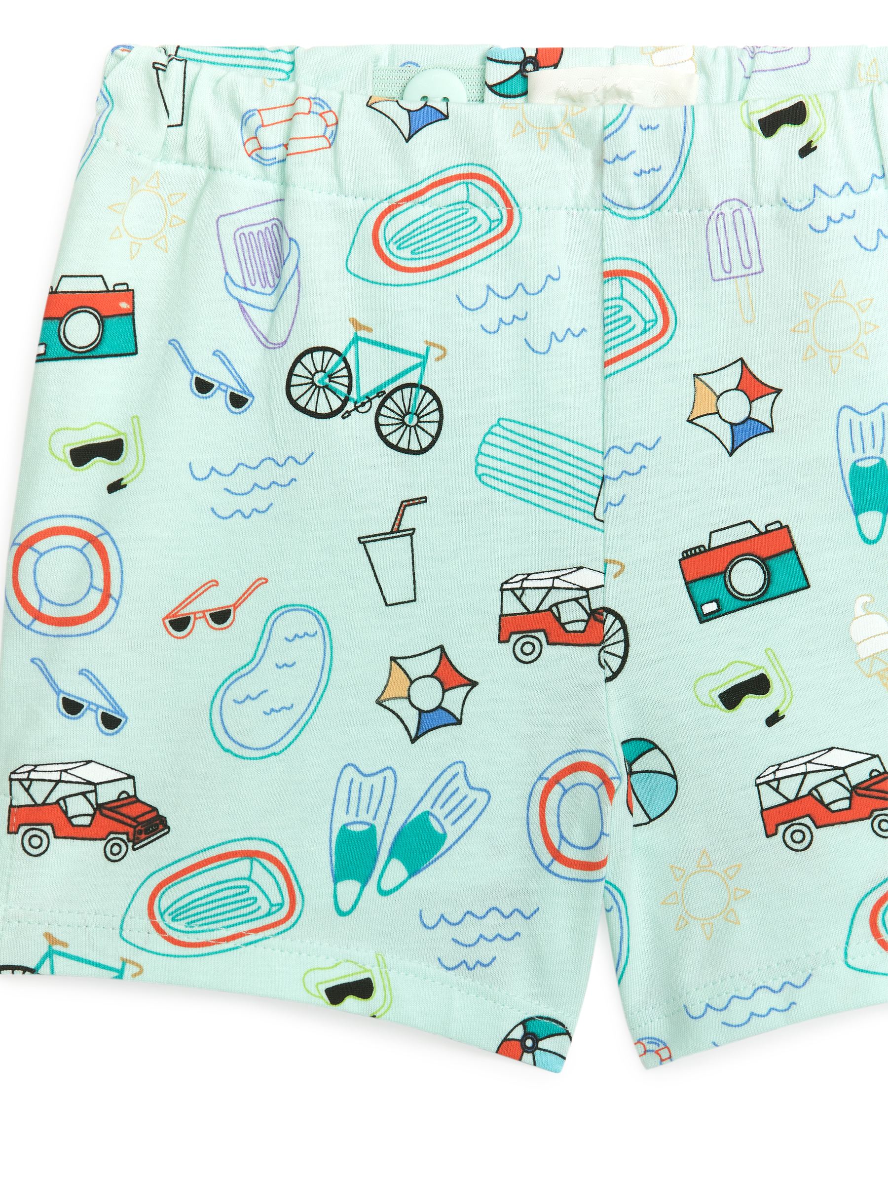 Pantalones cortos estampados - Menta clara - Corte relajado - Children - StillMedia/DescriptiveDetail - 1