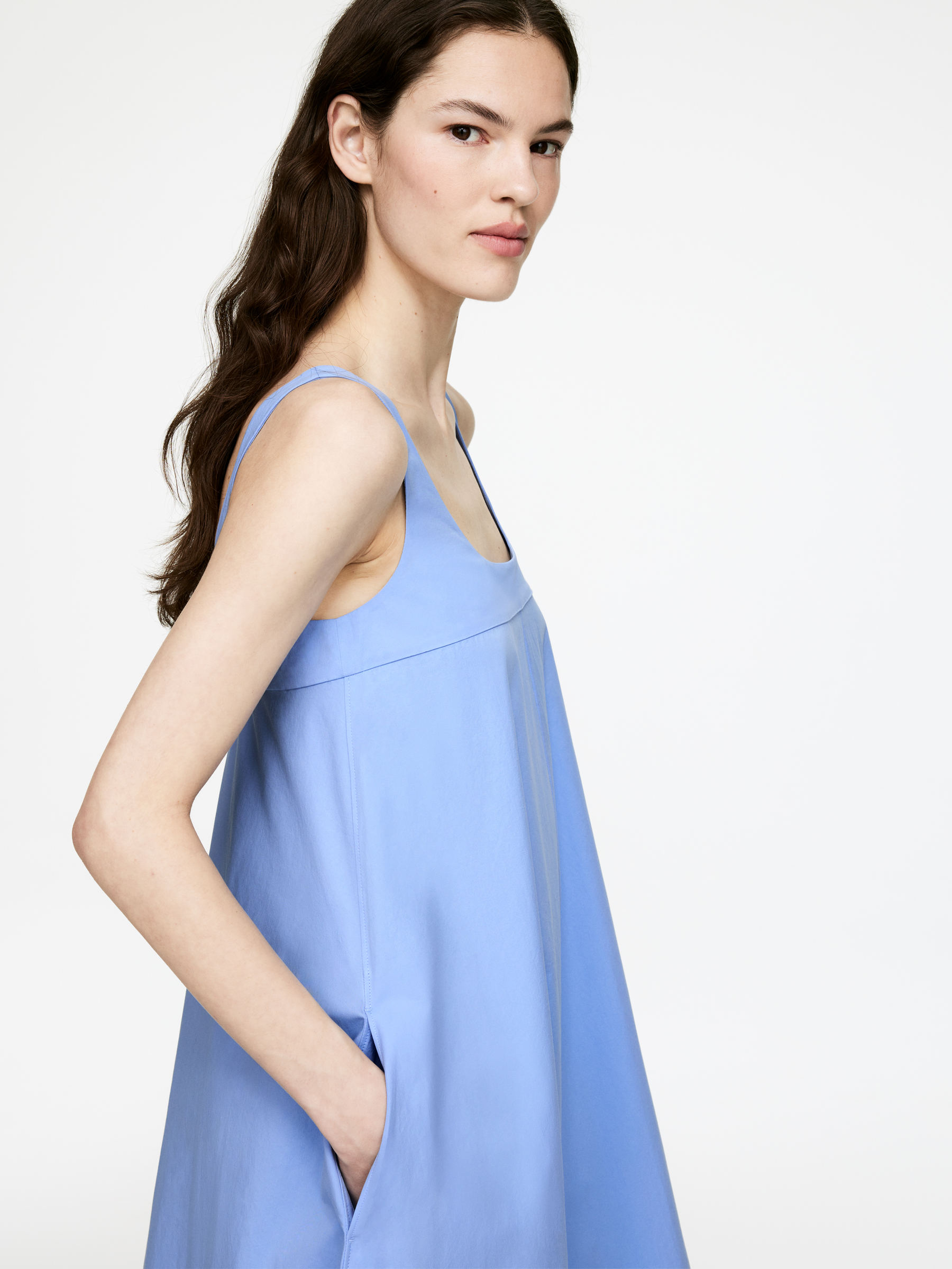 Cotton Maxi Dress - Light Blue - Regular fit - Women - StillMedia/Lookbook - 5
