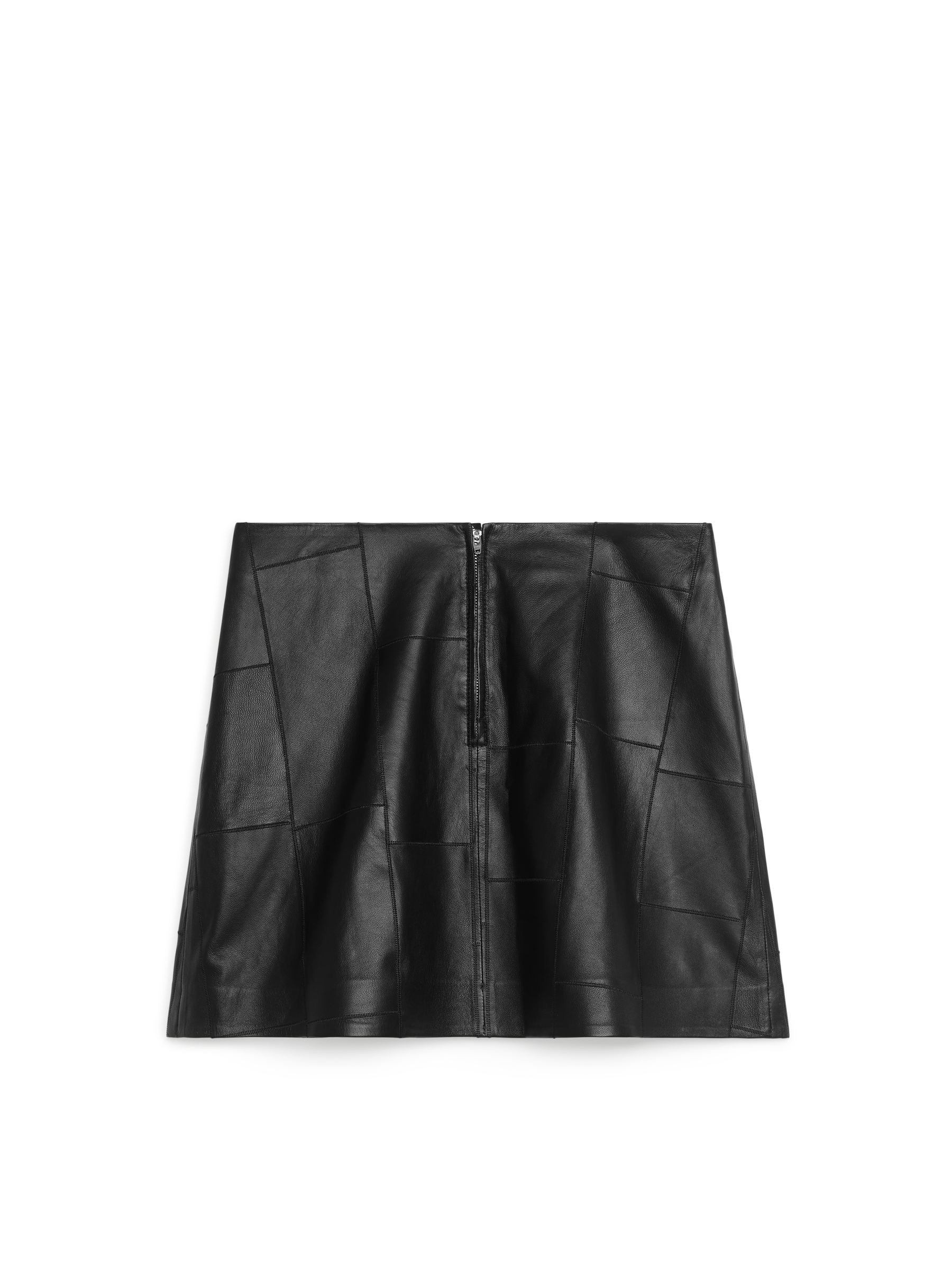 Minifalda con parches de piel - Negro - Women - StillMedia/DescriptiveStillLife - 2