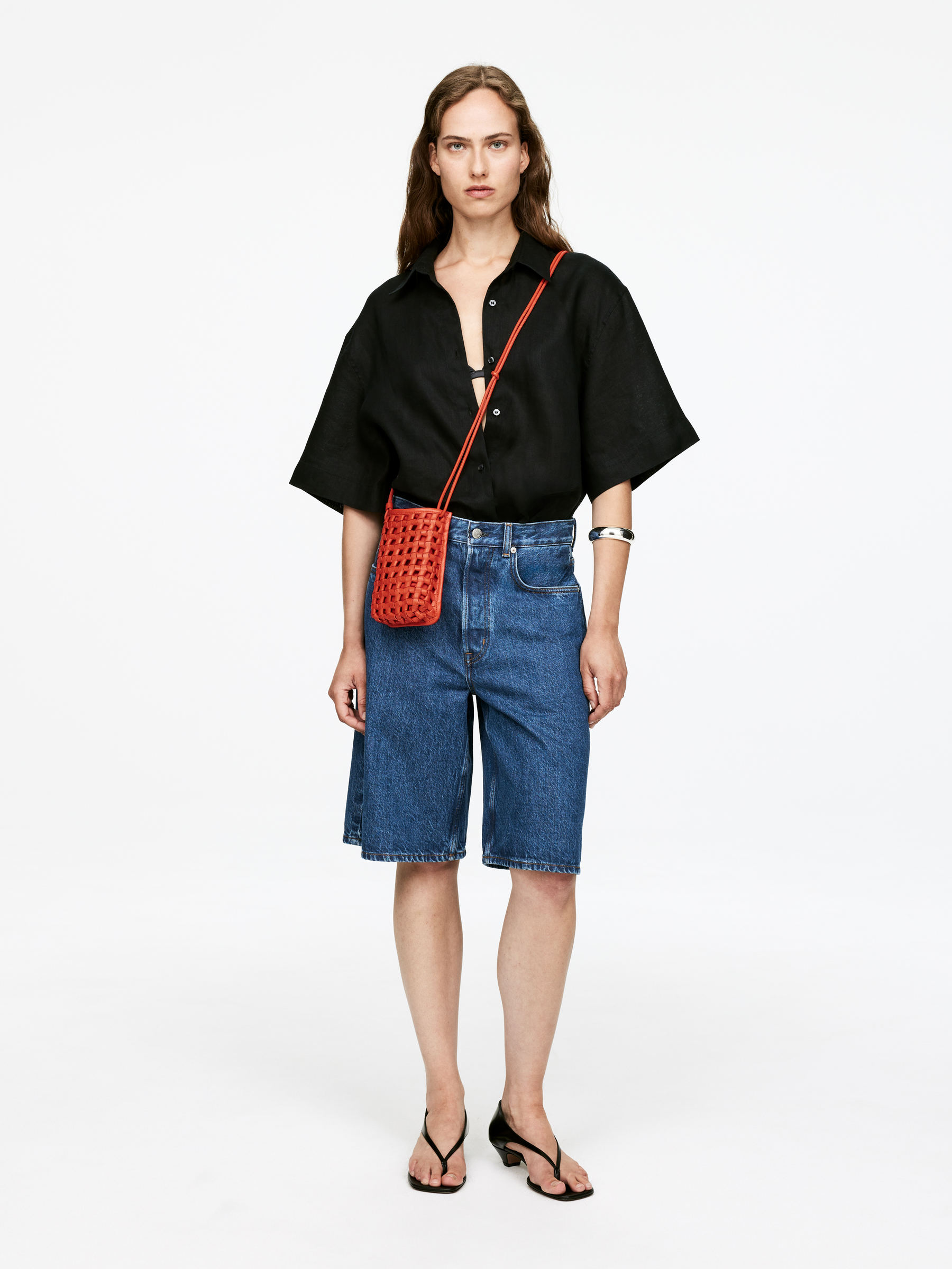 Leather Phone Case - Orange - Women - StillMedia/Lookbook - 4