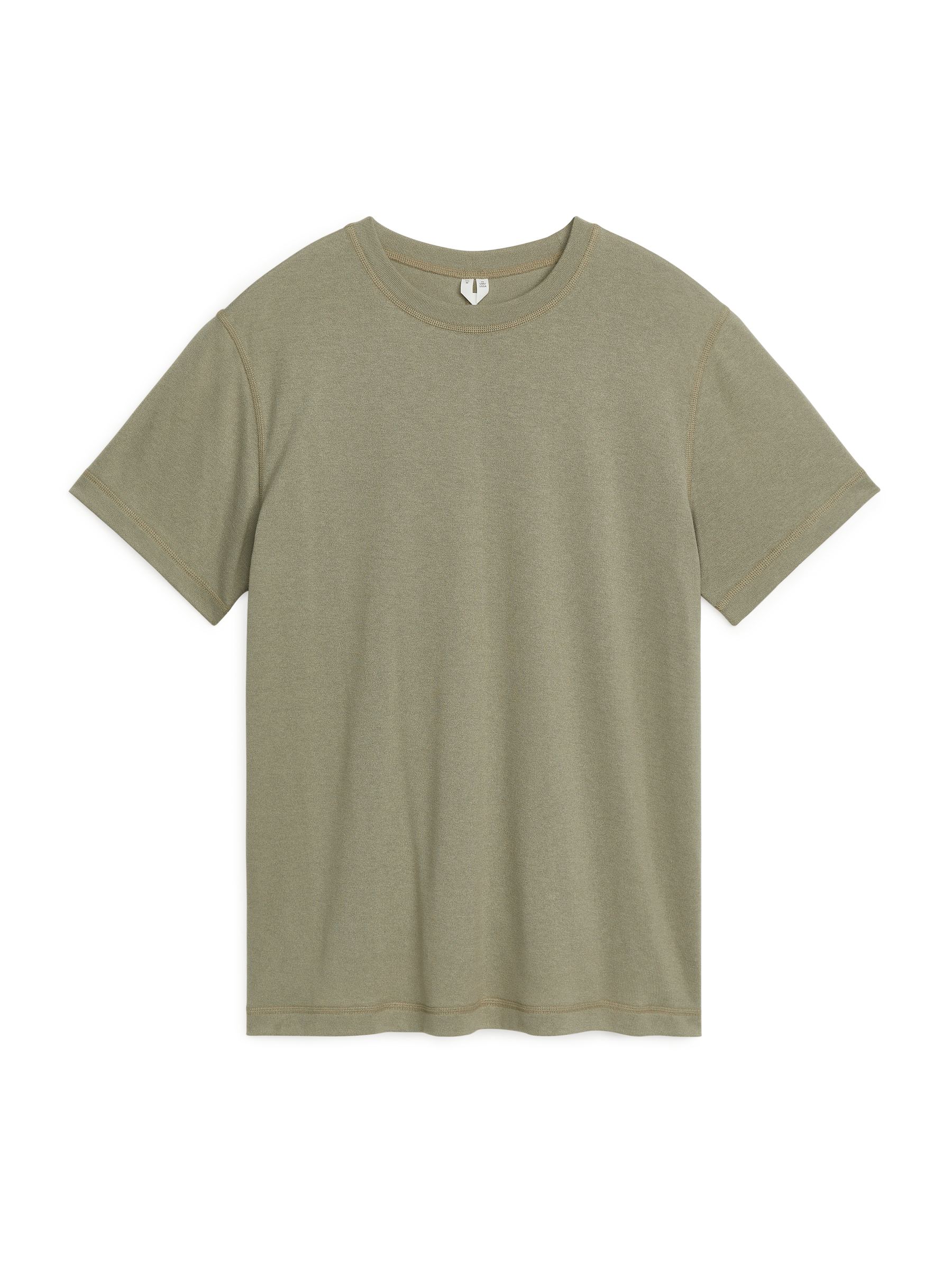 Lekki sportowy T-shirt - Khaki Green - Fason normalny - Men - StillMedia/DescriptiveStillLife - 1