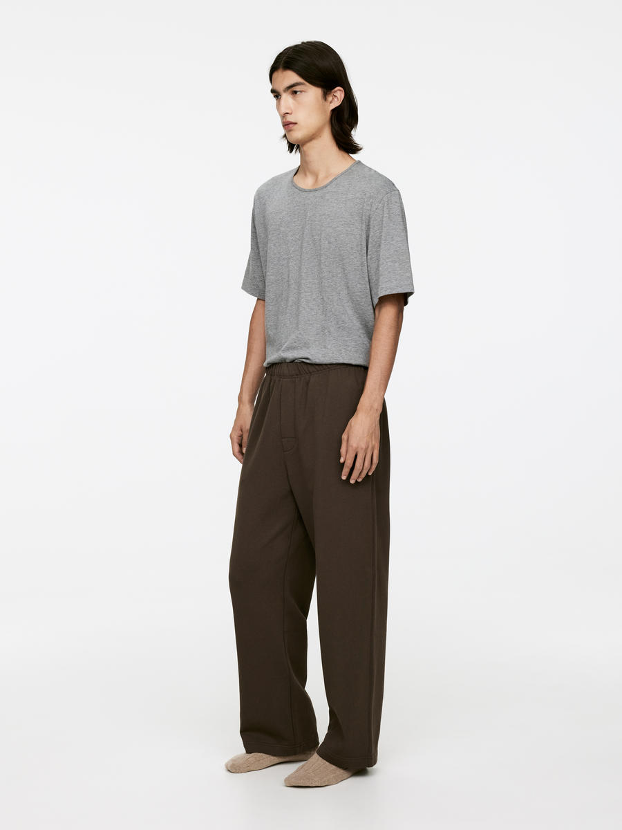 French Terry Sweatpants-#484240-13025