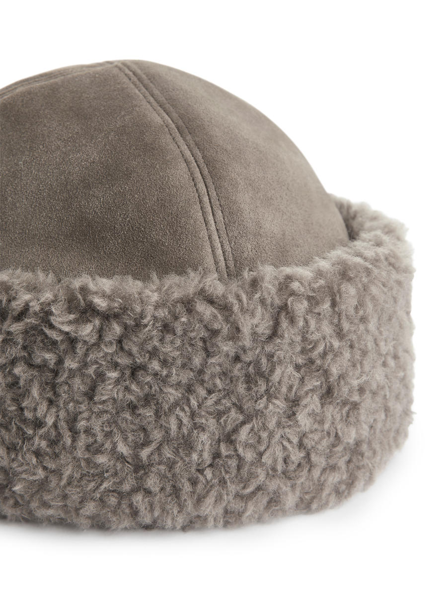 Suede Winter Hat-#6C655F-13333