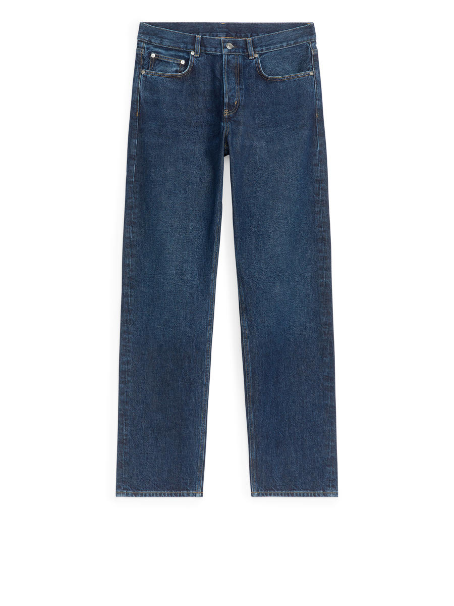 OCEAN Loose Straight Jeans-#454553-12000