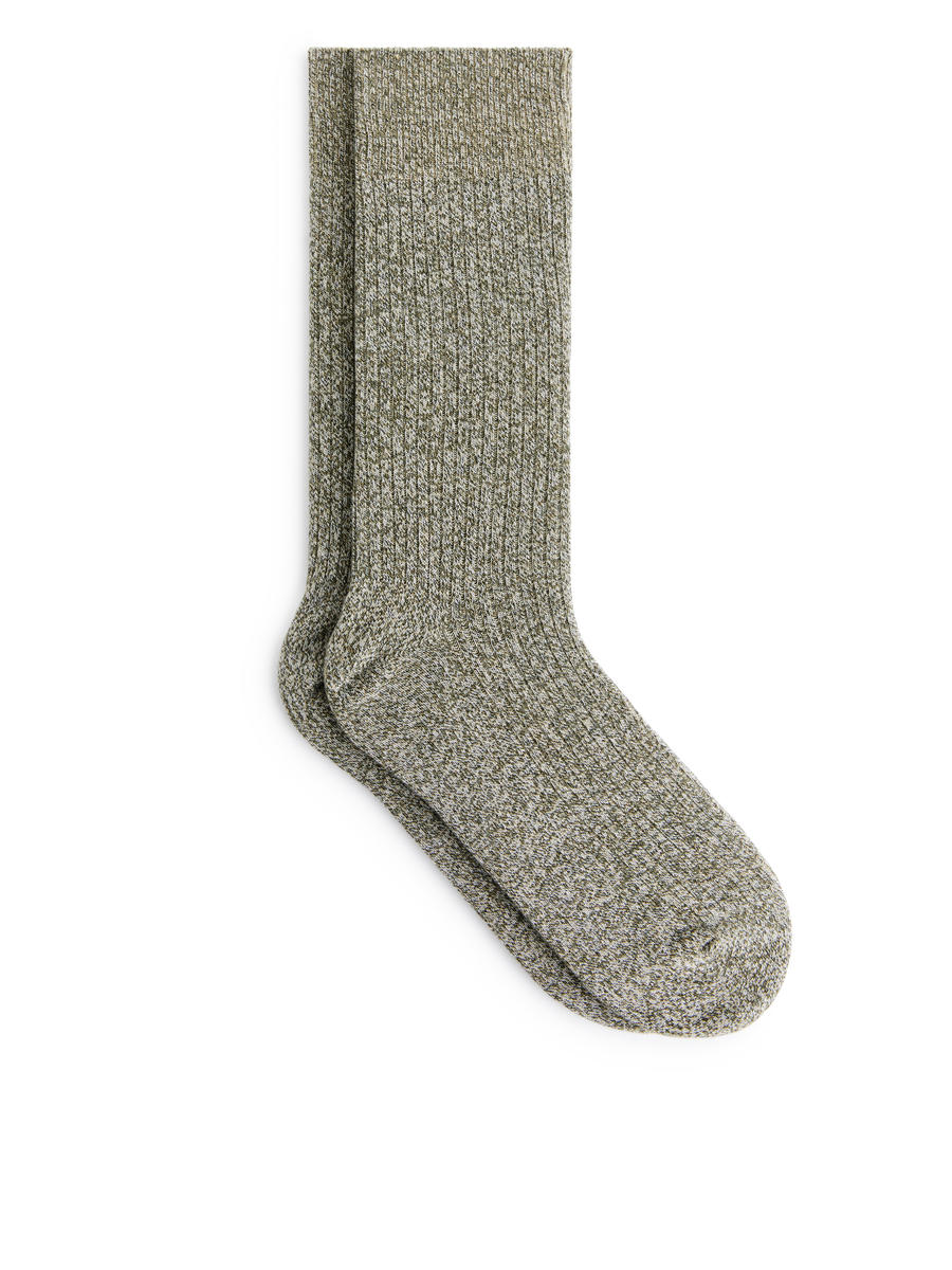 Gerippte Socken aus Supima-Baumwolle-#30302A-12701