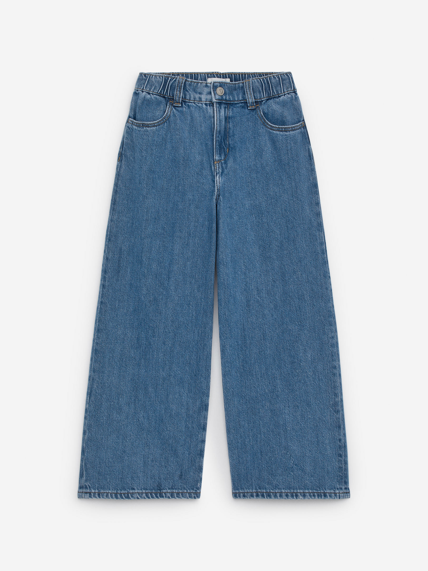 Wide Denim Trousers-#859DD6-16016