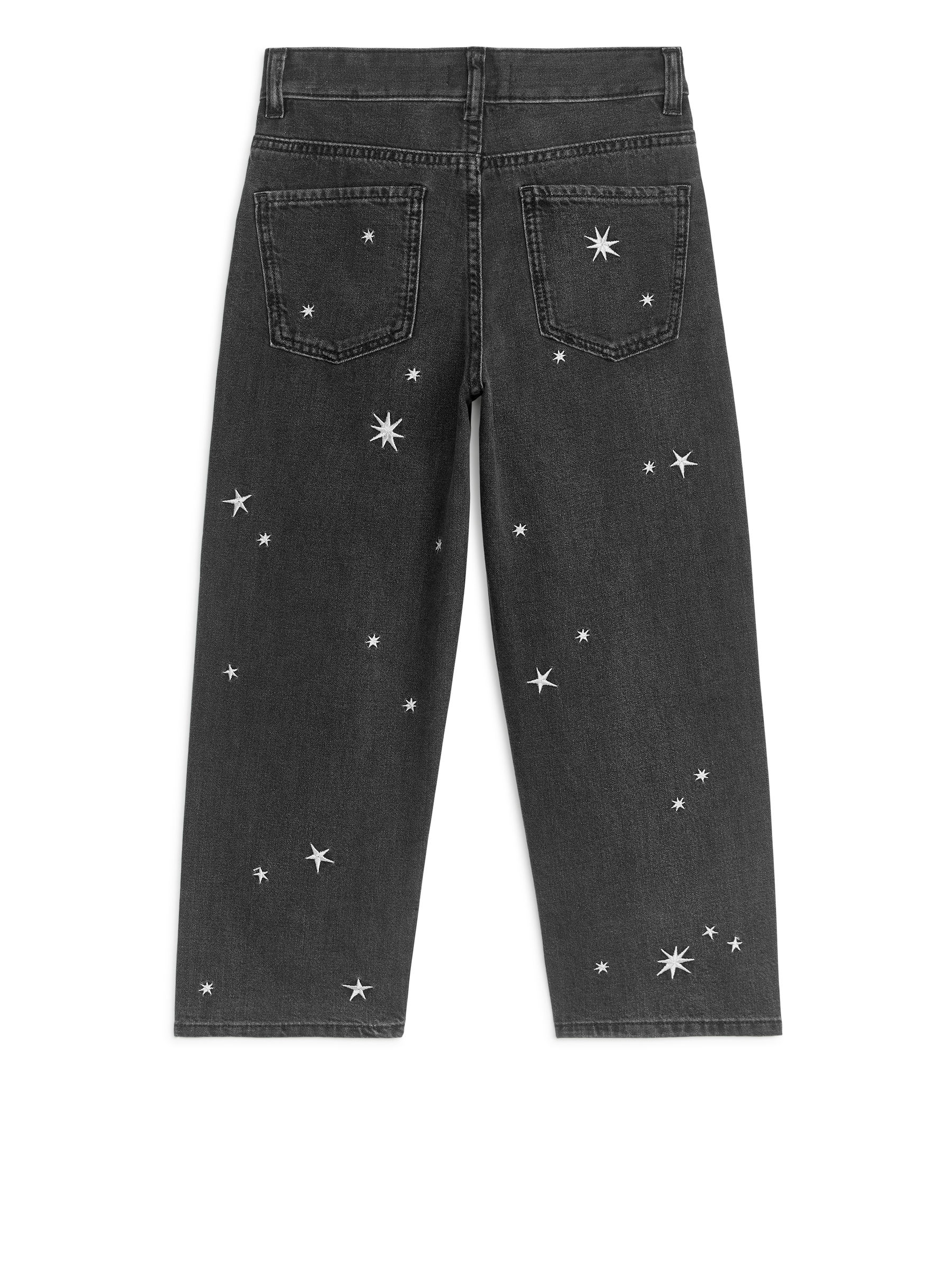 Bestickte 5-Pocket-Hose - Schwarz - Regular Fit - Kinder - StillMedia/DescriptiveStillLife - 3