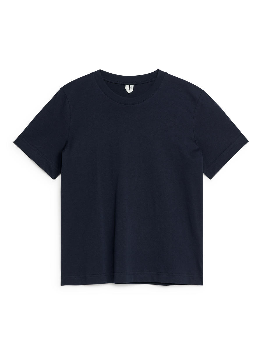 Crew-Neck T-shirt-Blue-63