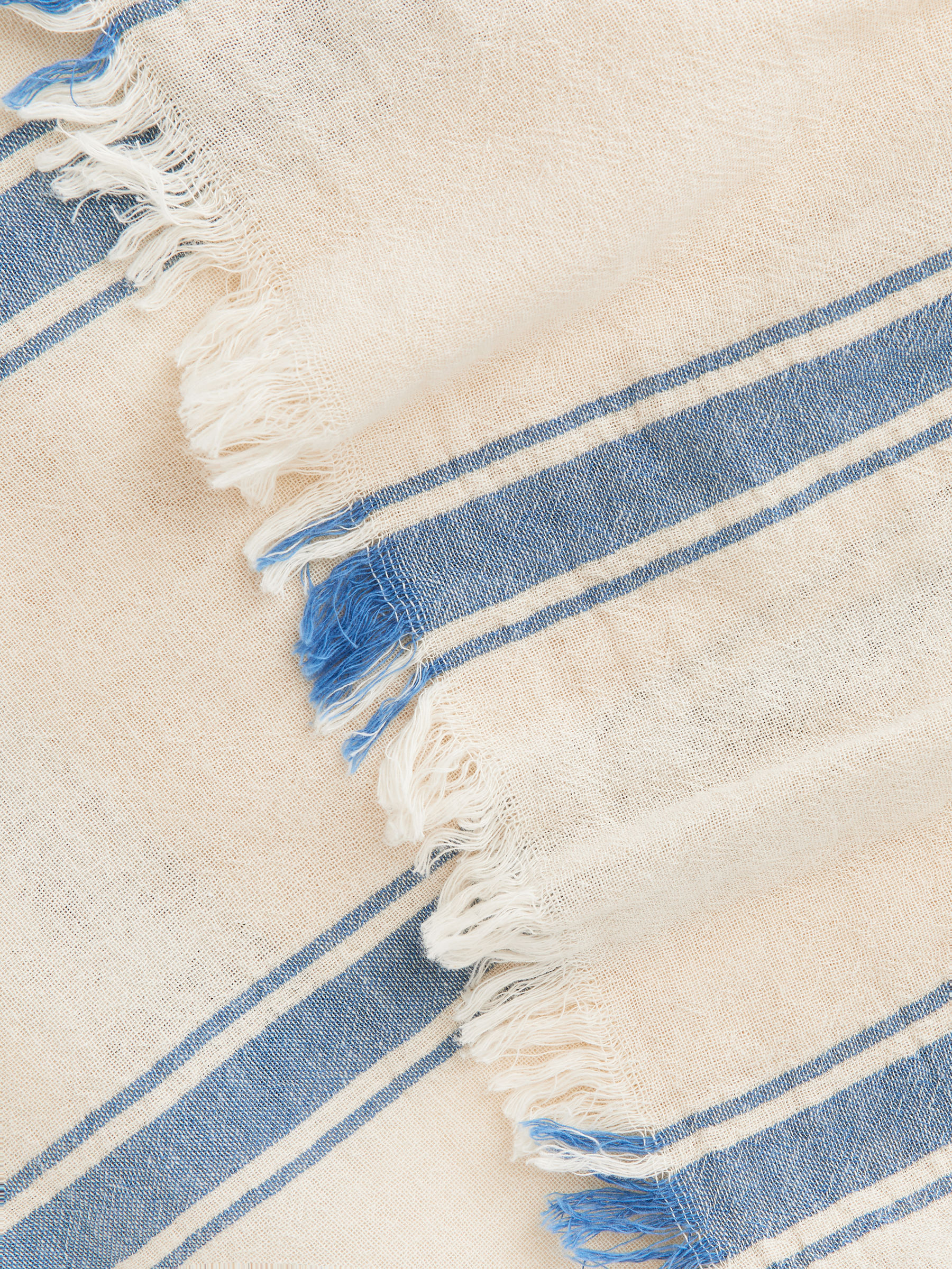 Woven Cotton Towel - Off White/Blue - Homeware - StillMedia/DescriptiveDetail - 4