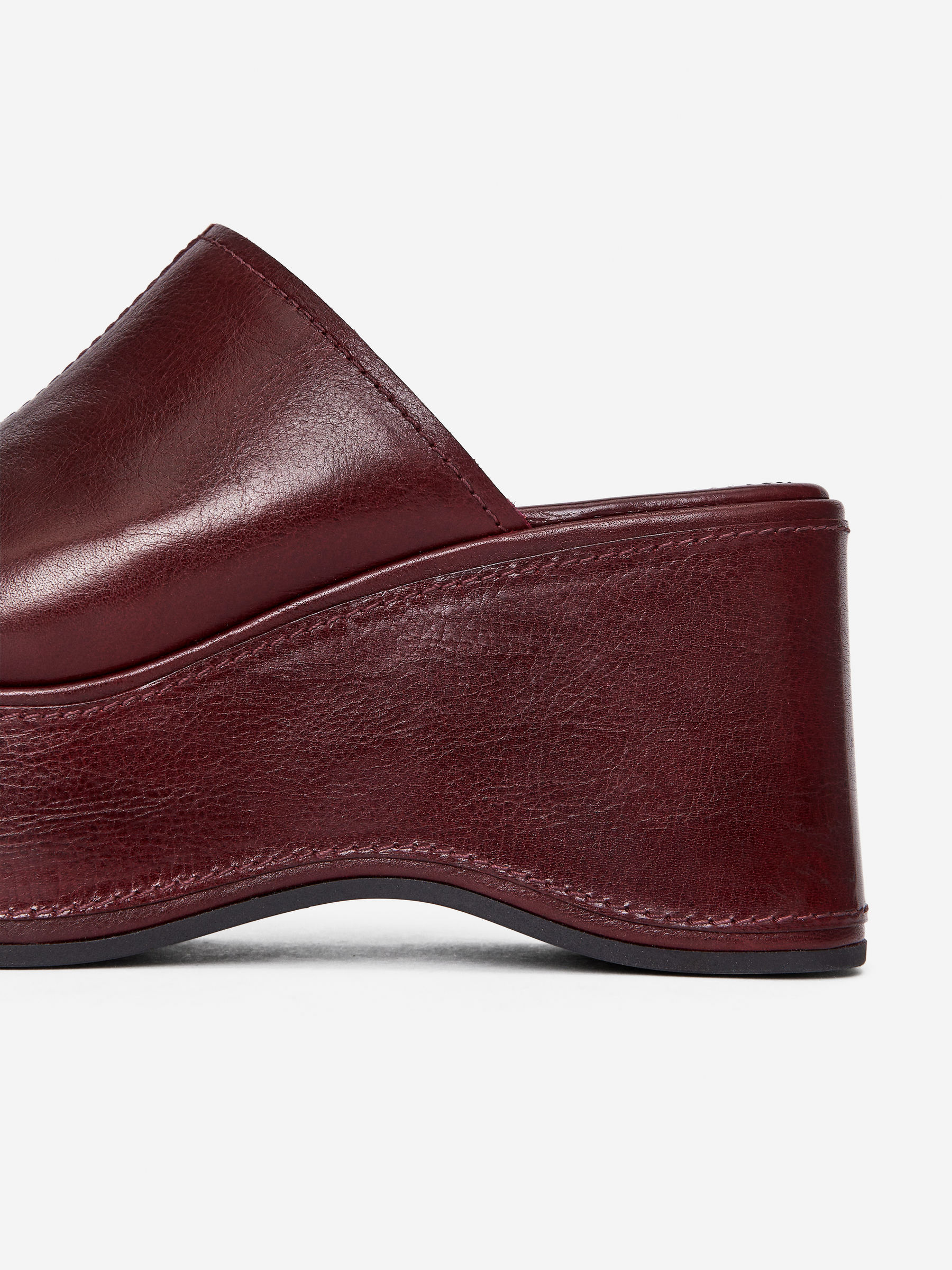 Platform Mules - Burgundy - Women - StillMedia/DescriptiveDetail - 3