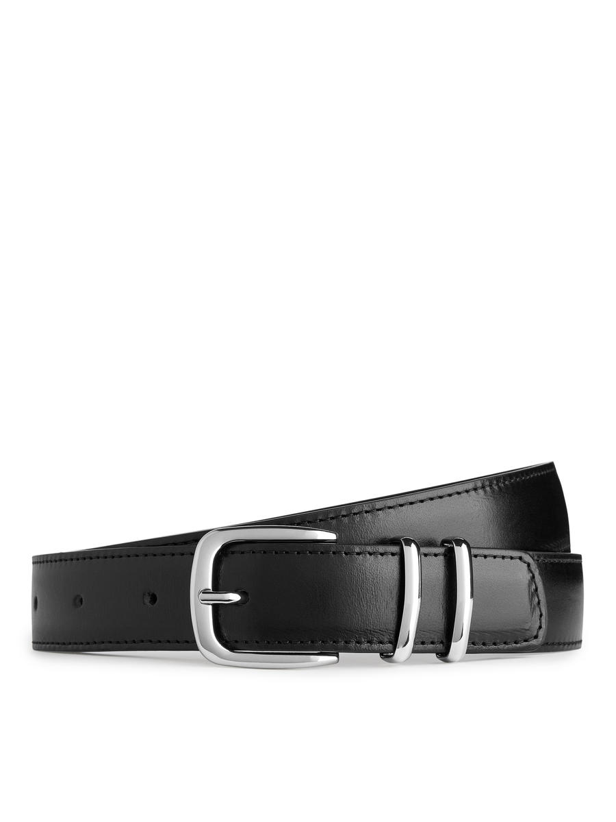 Leather Belt-#2E2E30-5697