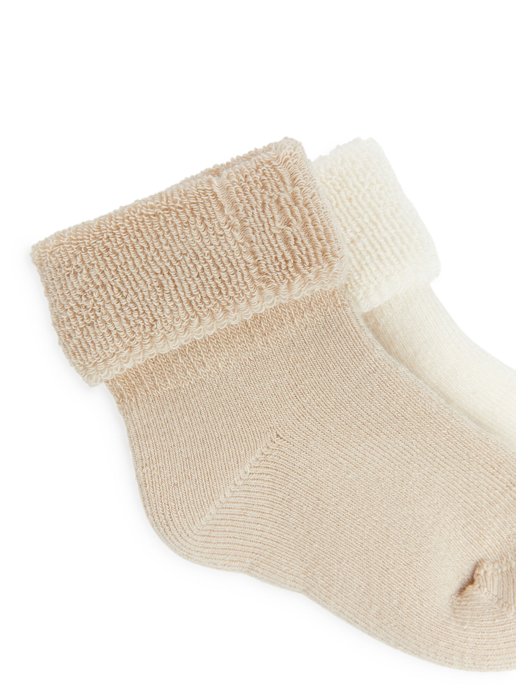 Terry Baby Socks - Beige/White - Children - StillMedia/DescriptiveDetail - 1