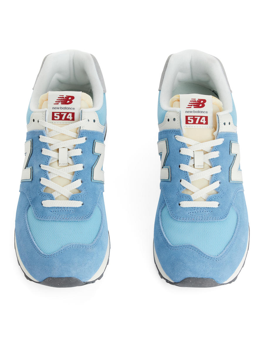 New balance light blue trainers hotsell