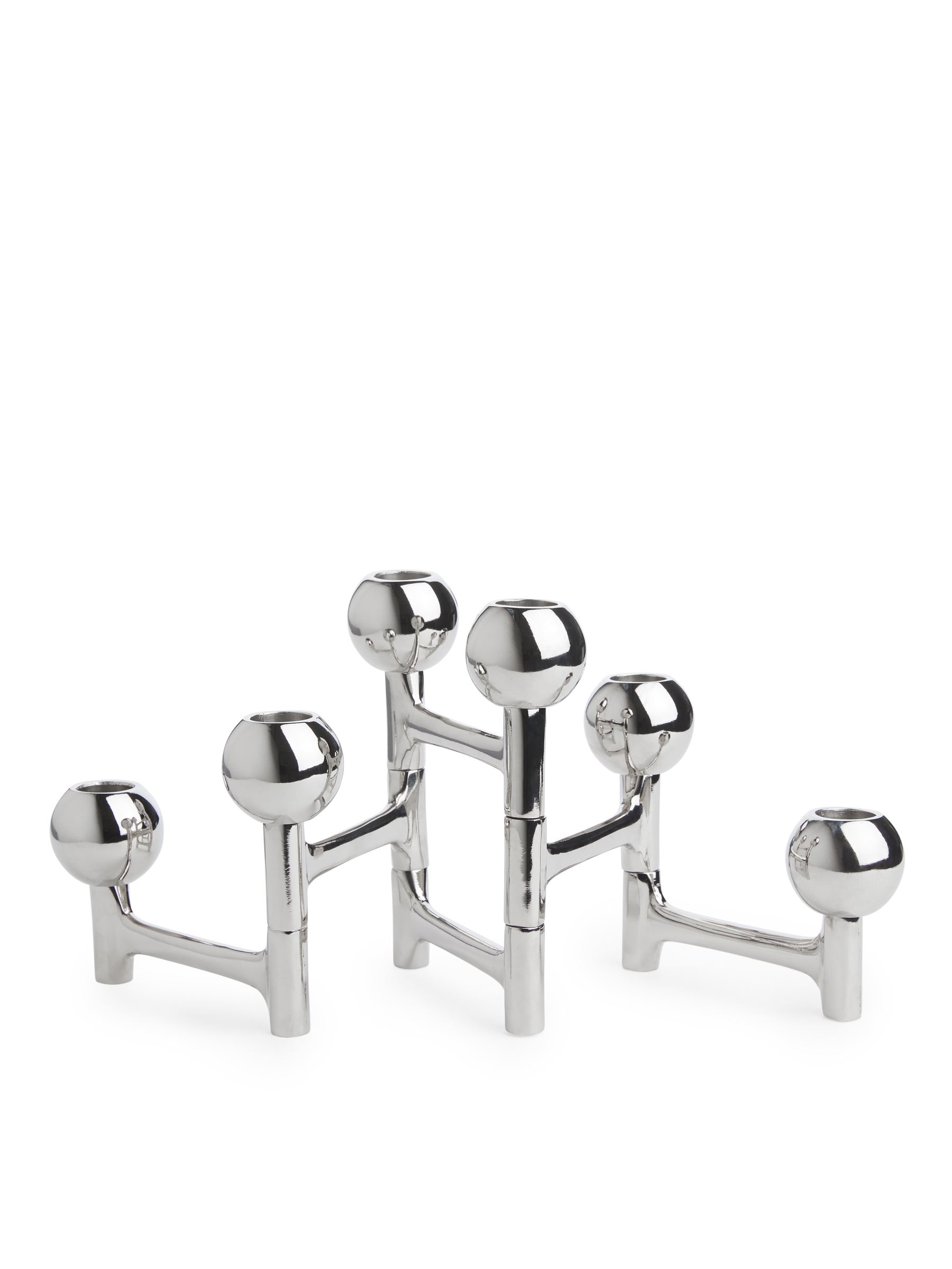 Polspotten Folded Candle Holder-Silver-coloured-6423