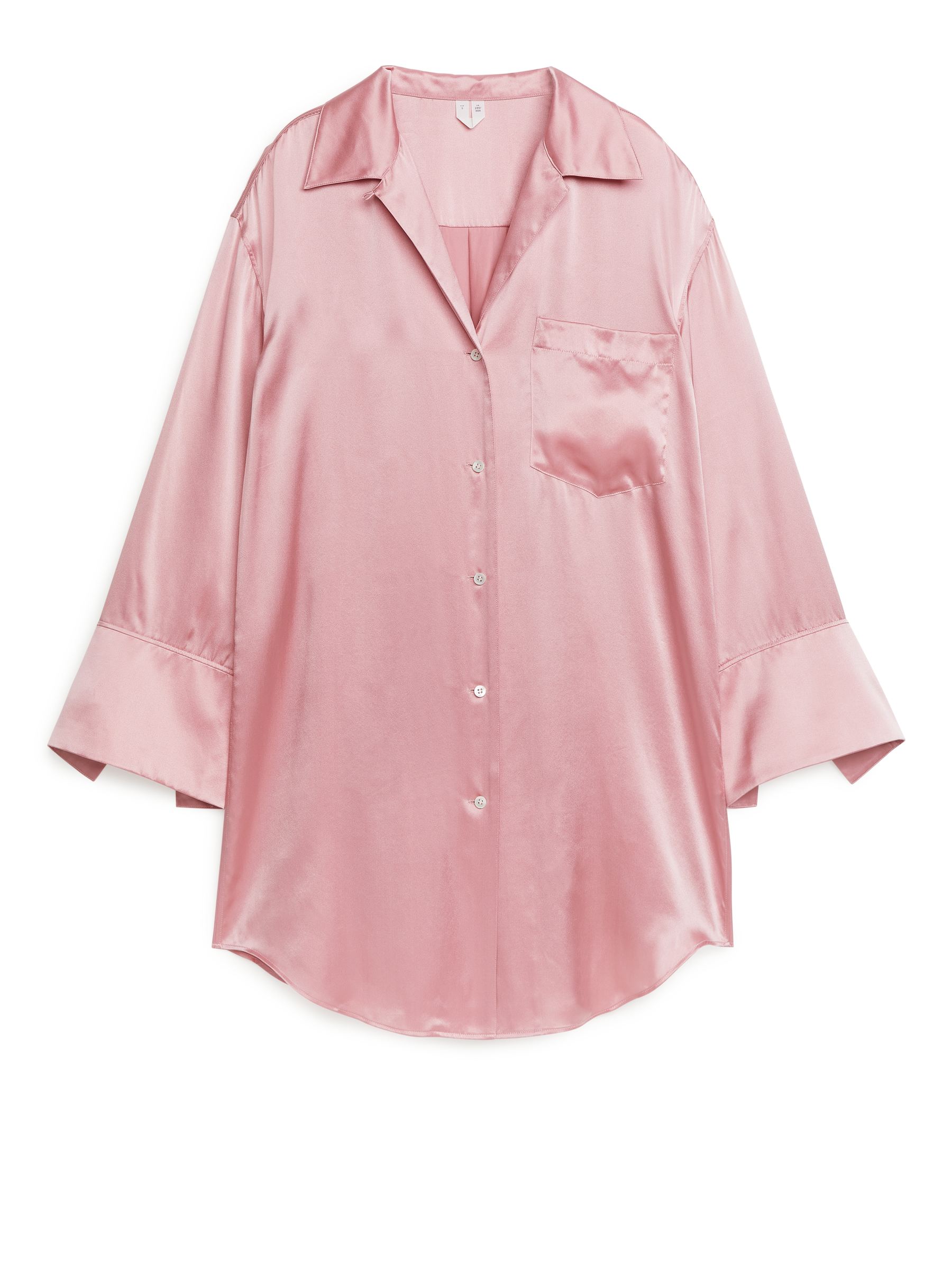Camisón de dormir en seda - Rosa - Oversized - Women - StillMedia/DescriptiveStillLife - 1