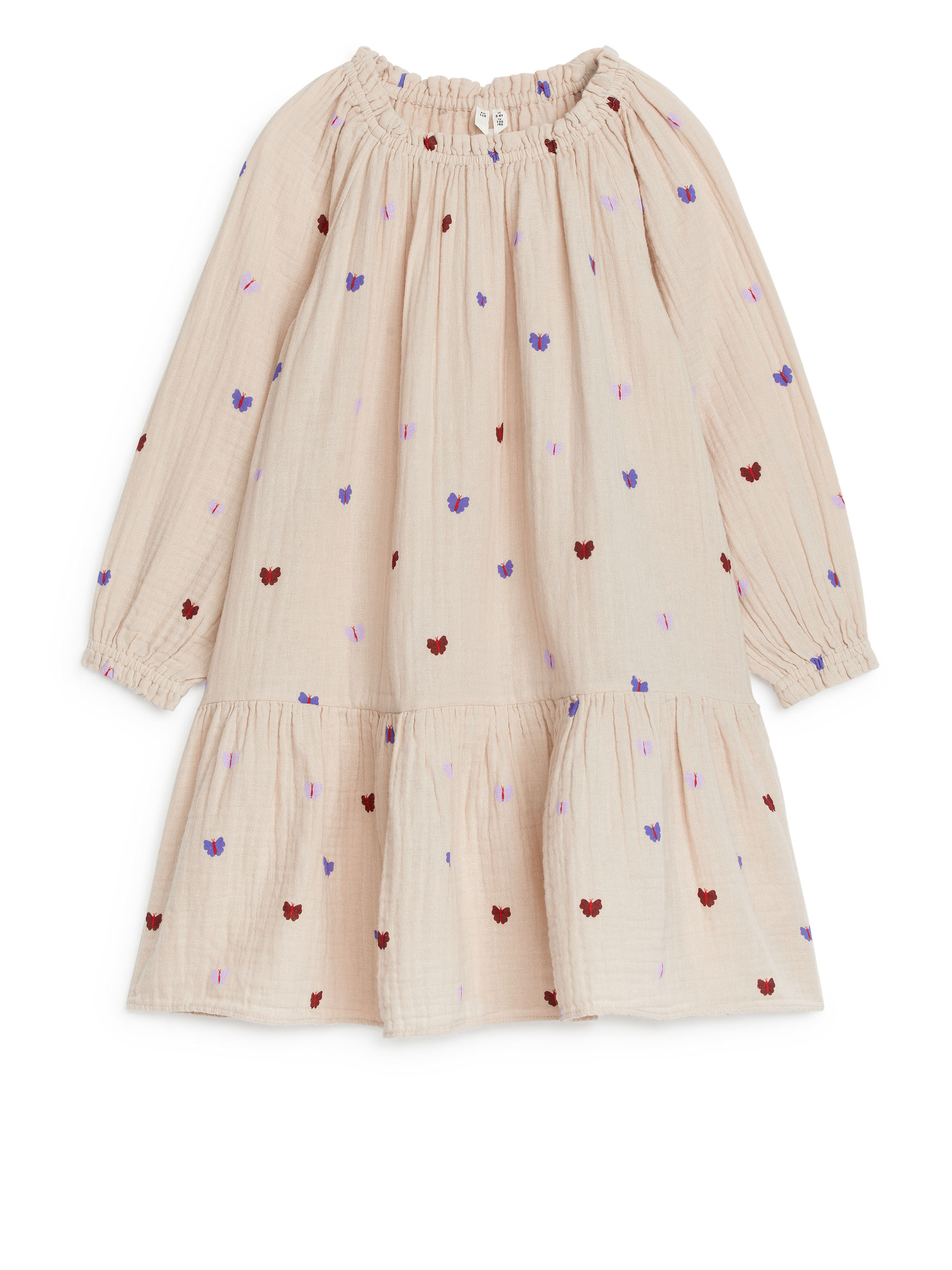 Musselinkleid - Beige/Schmetterlinge - Loose Fit - Kinder - StillMedia/DescriptiveStillLife - 3