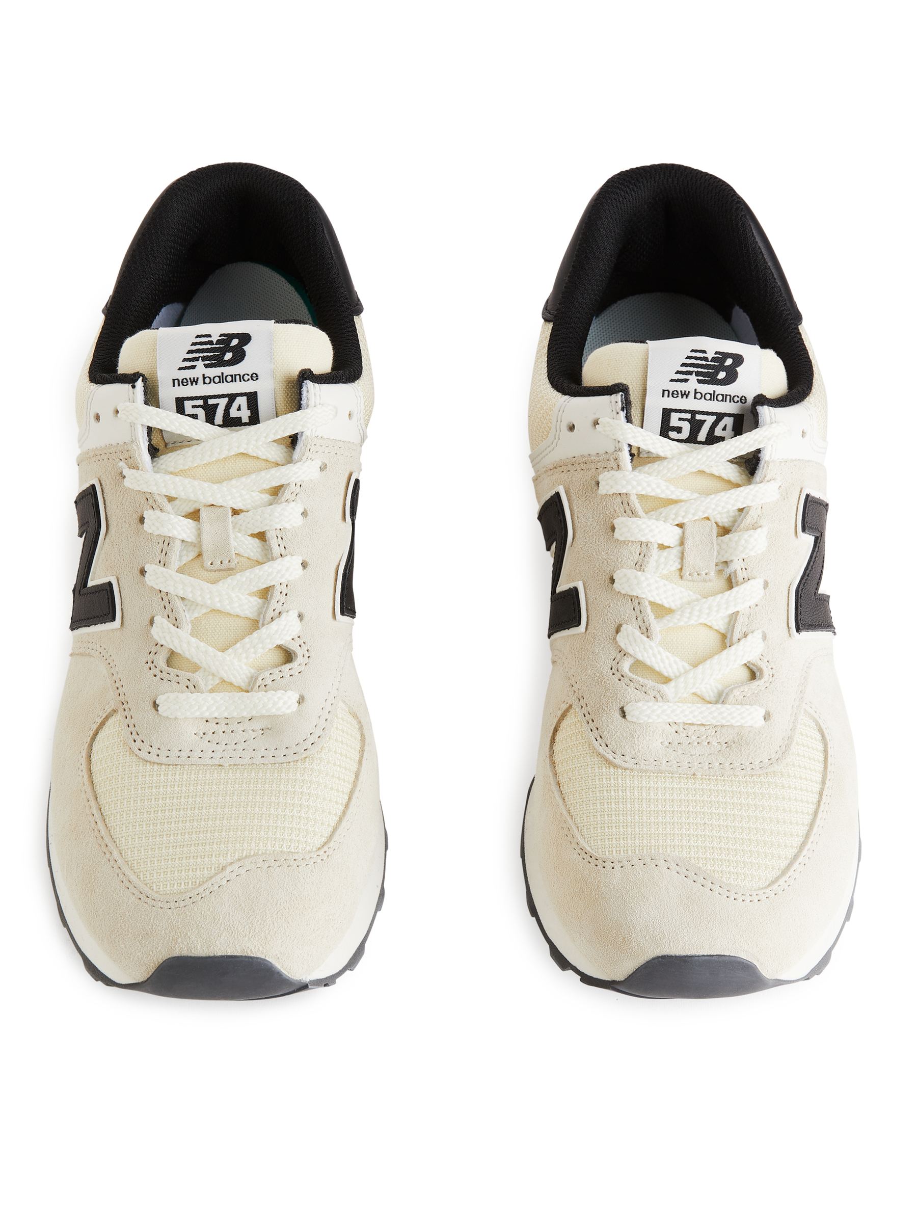 New Balance ML 574 DW Trainers - Macadamia Nut/Black - Men - StillMedia/DescriptiveStillLife - 1
