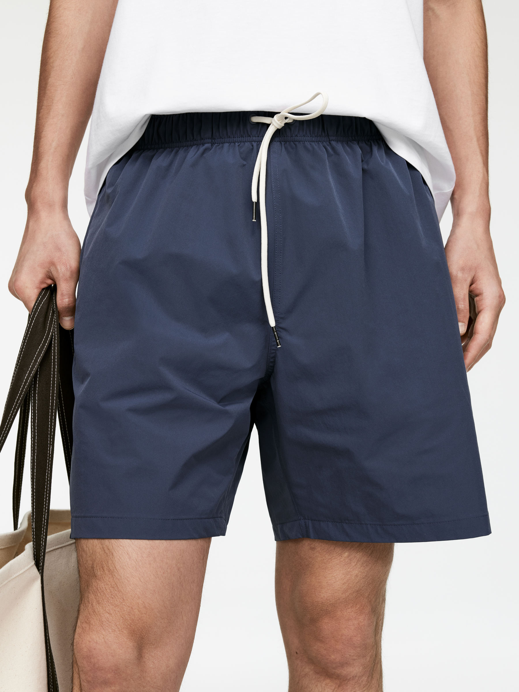 Sporty Swim Shorts - Blue - Regular fit - Men - StillMedia/Lookbook - 7