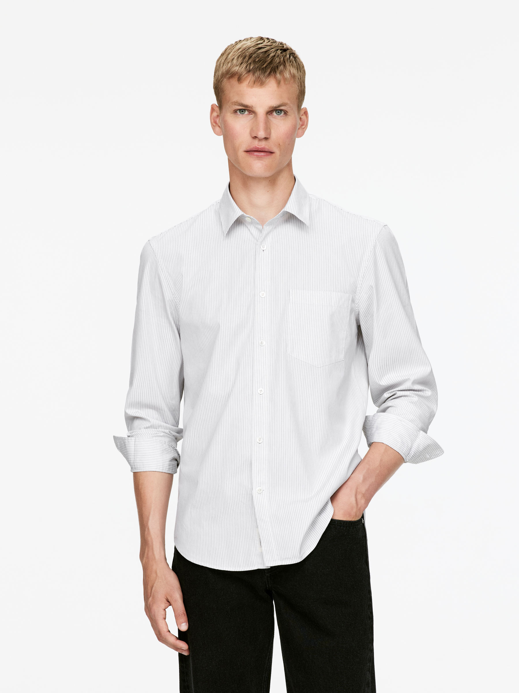 Poplin Shirt-#494A4F-15500