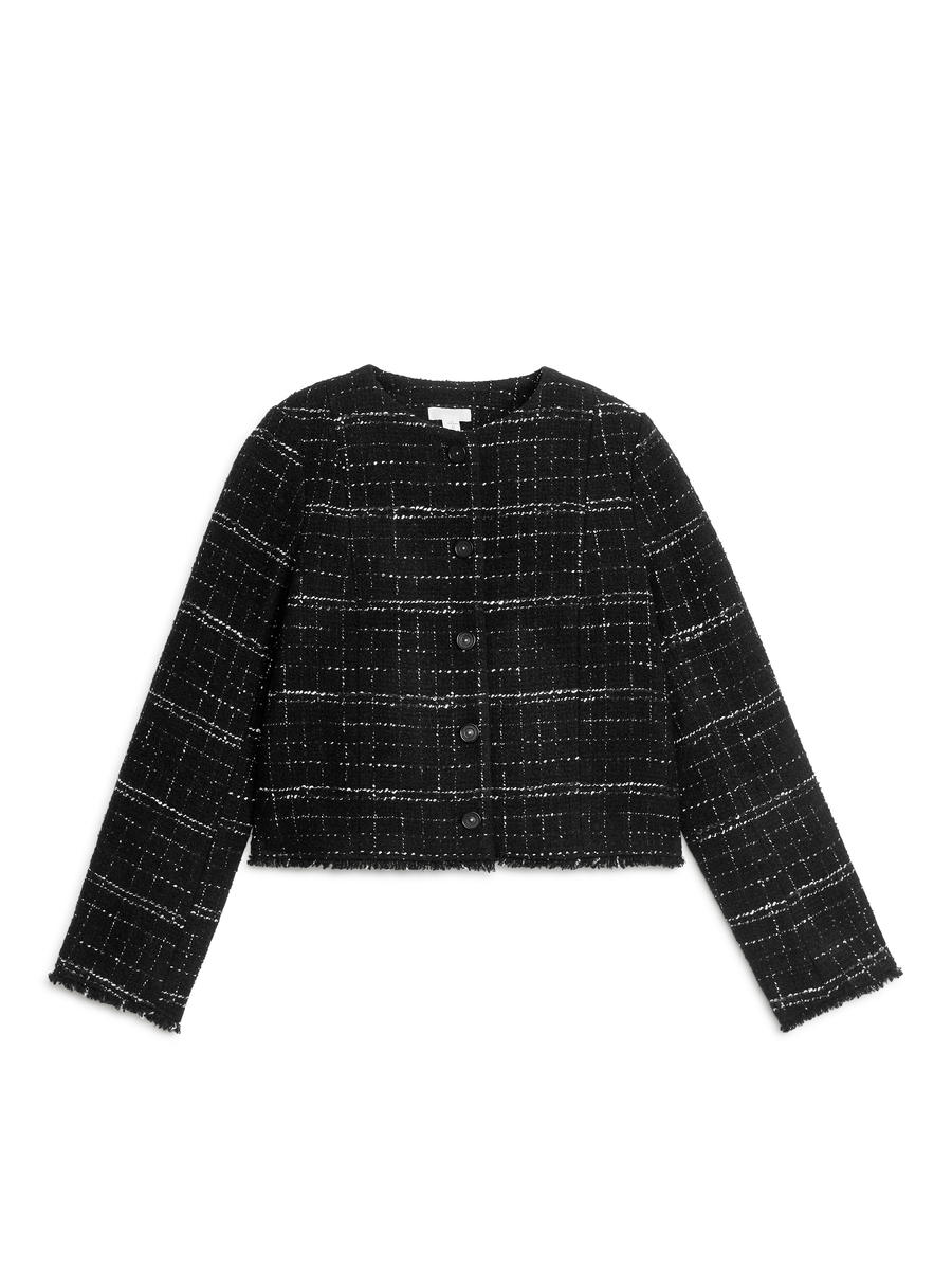 Tweed Jacket - Black - Regular fit - Women - 1199154001