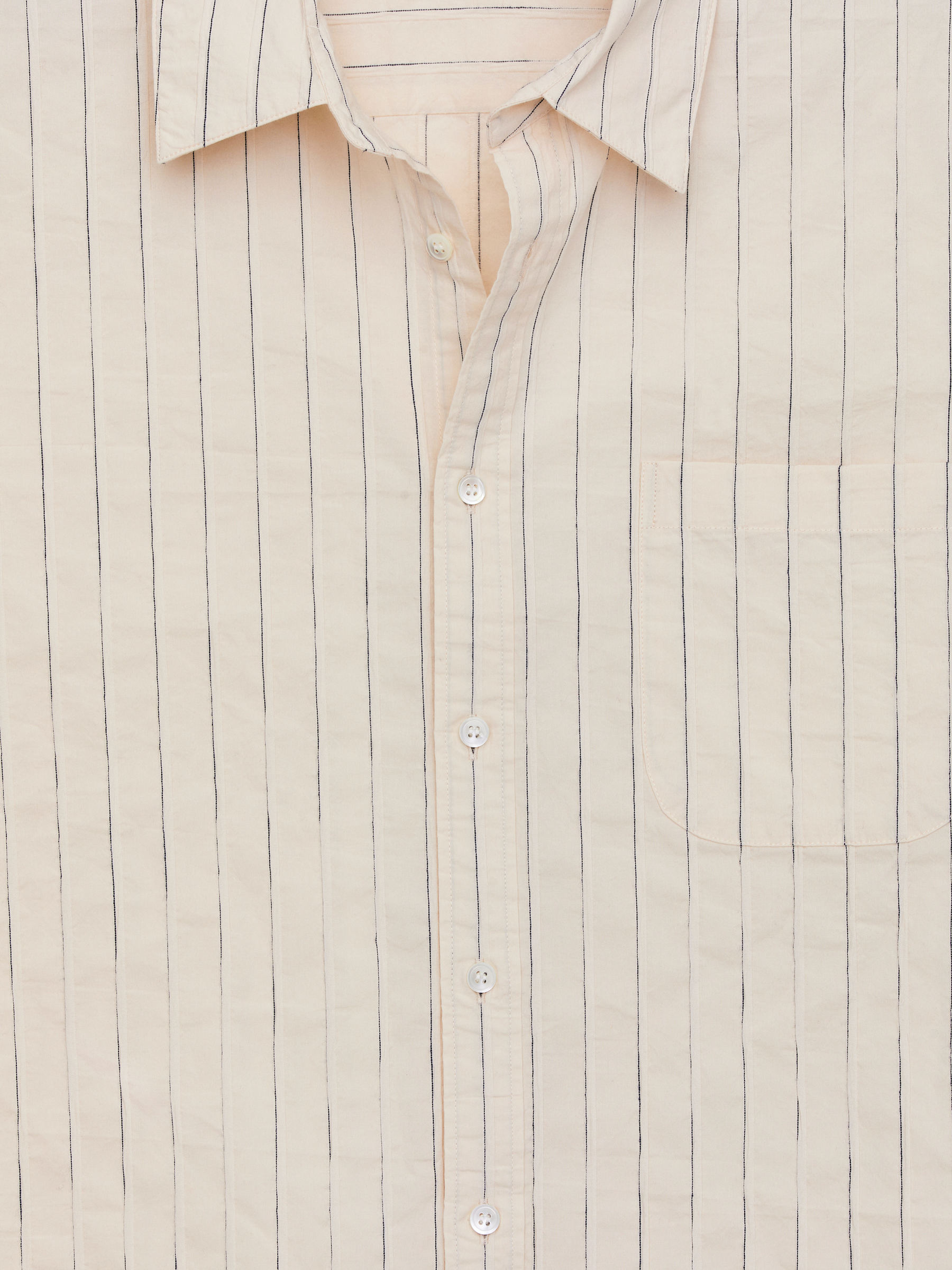 Oversized Cotton Shirt - Off White/Striped - Oversized - Men - StillMedia/DescriptiveDetail - 1
