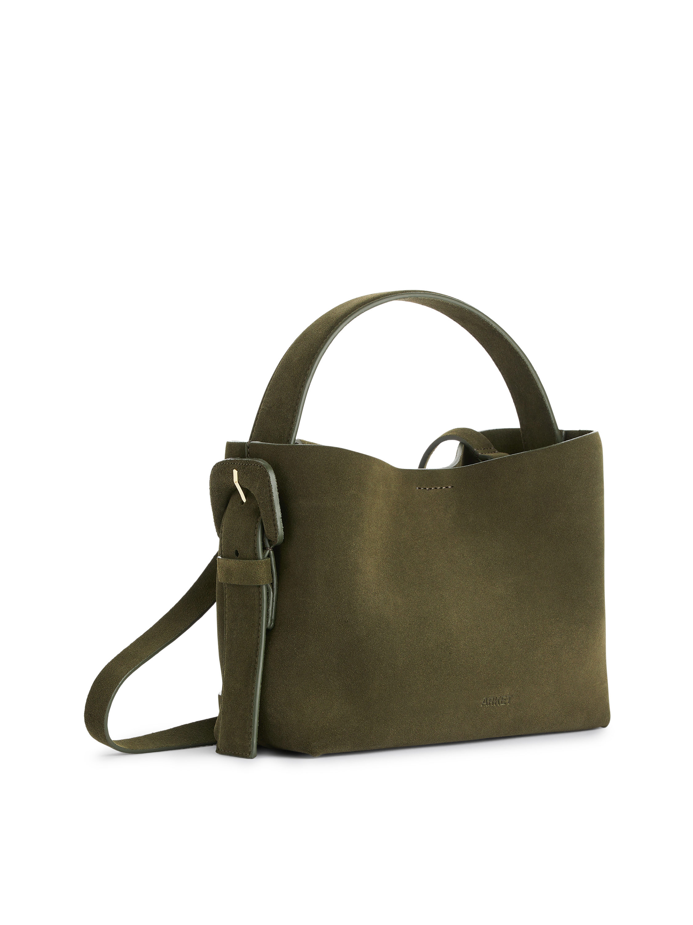 Suede Crossbody Bag – Khaki Green – Women – ARKET NL