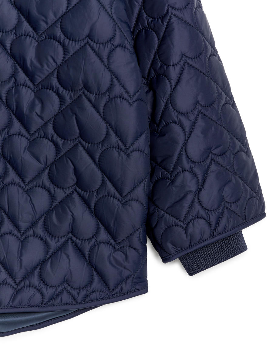 Quilted Jacket-#23263B-11866