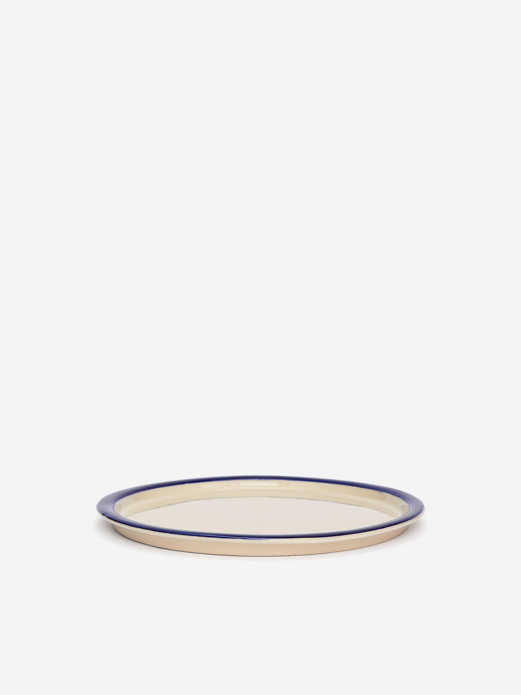 Stoneware Plate 22 cm-White-15066