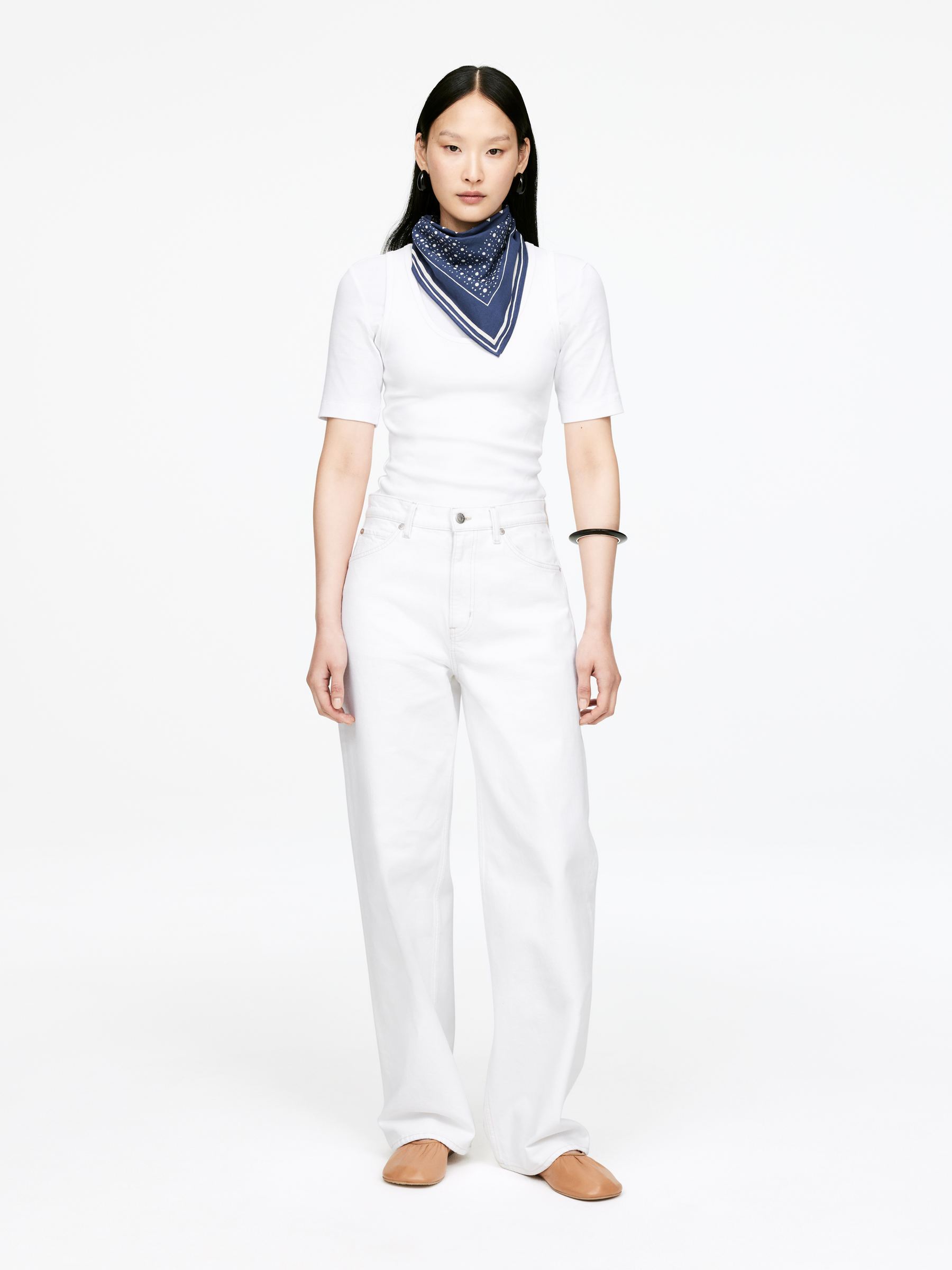 Printed Scarf - Blue - Women - StillMedia/Lookbook - 4