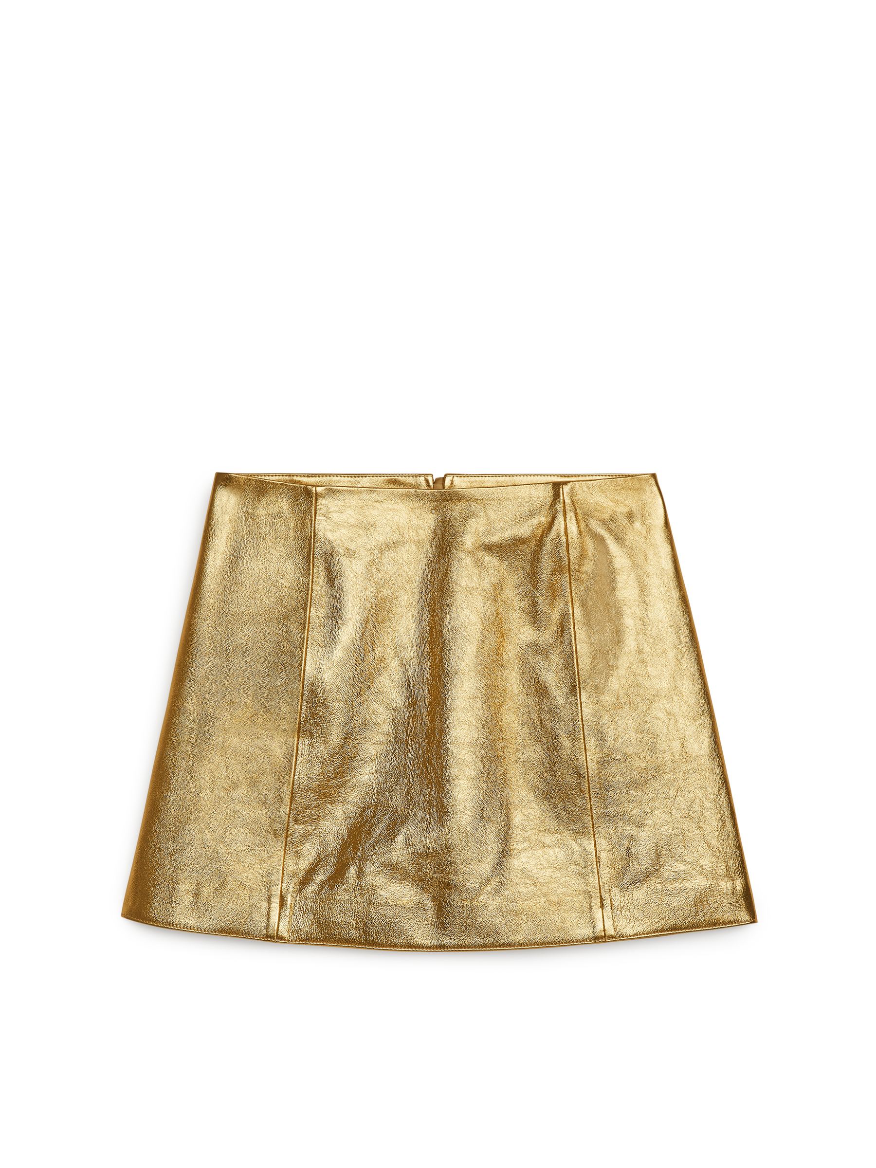 Minifalda de piel - Dorado - Women - StillMedia/DescriptiveStillLife - 1