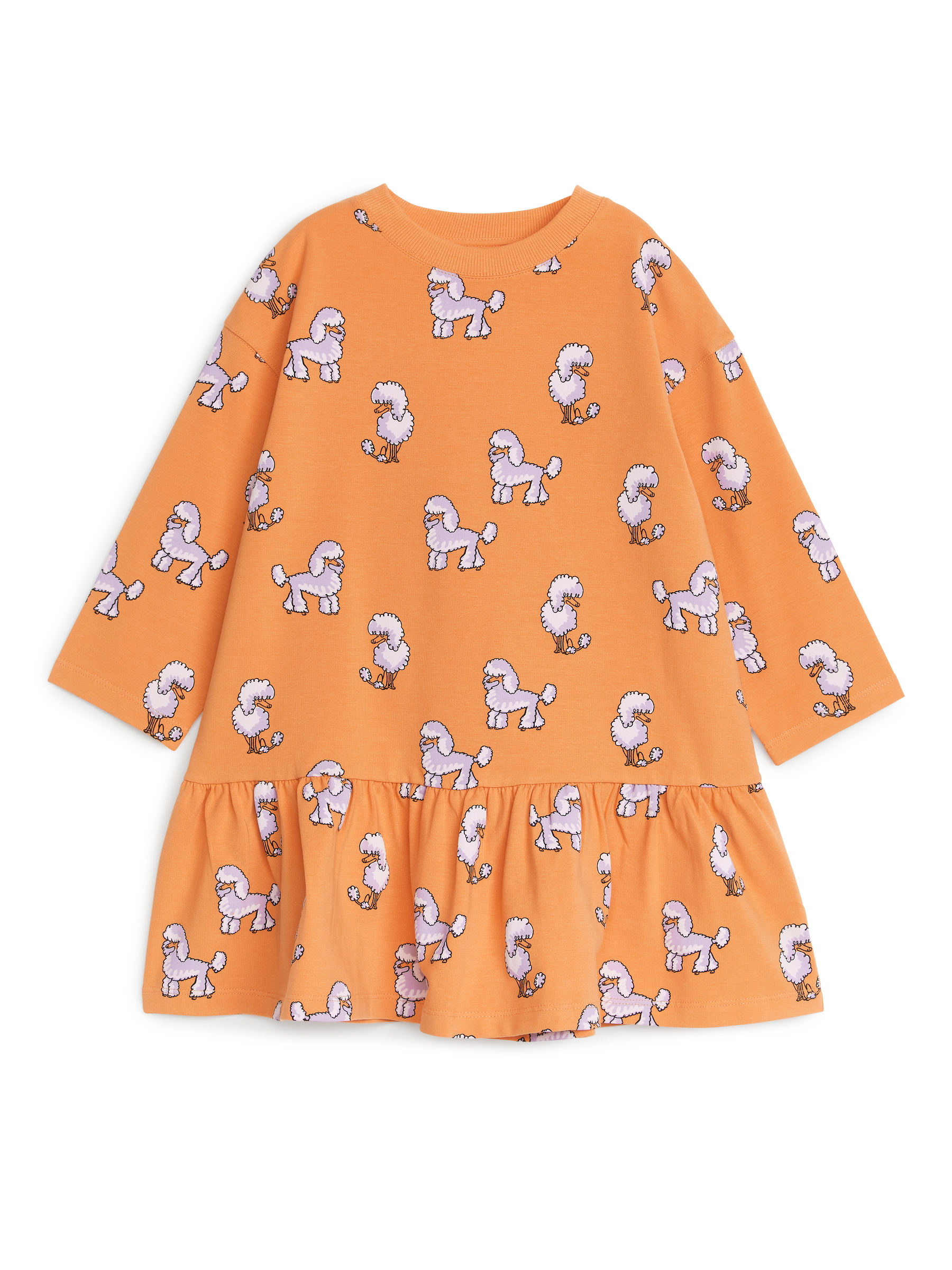 Vestido de punto con volantes - Naranja - Corte estándar - Children - StillMedia/DescriptiveStillLife - 2