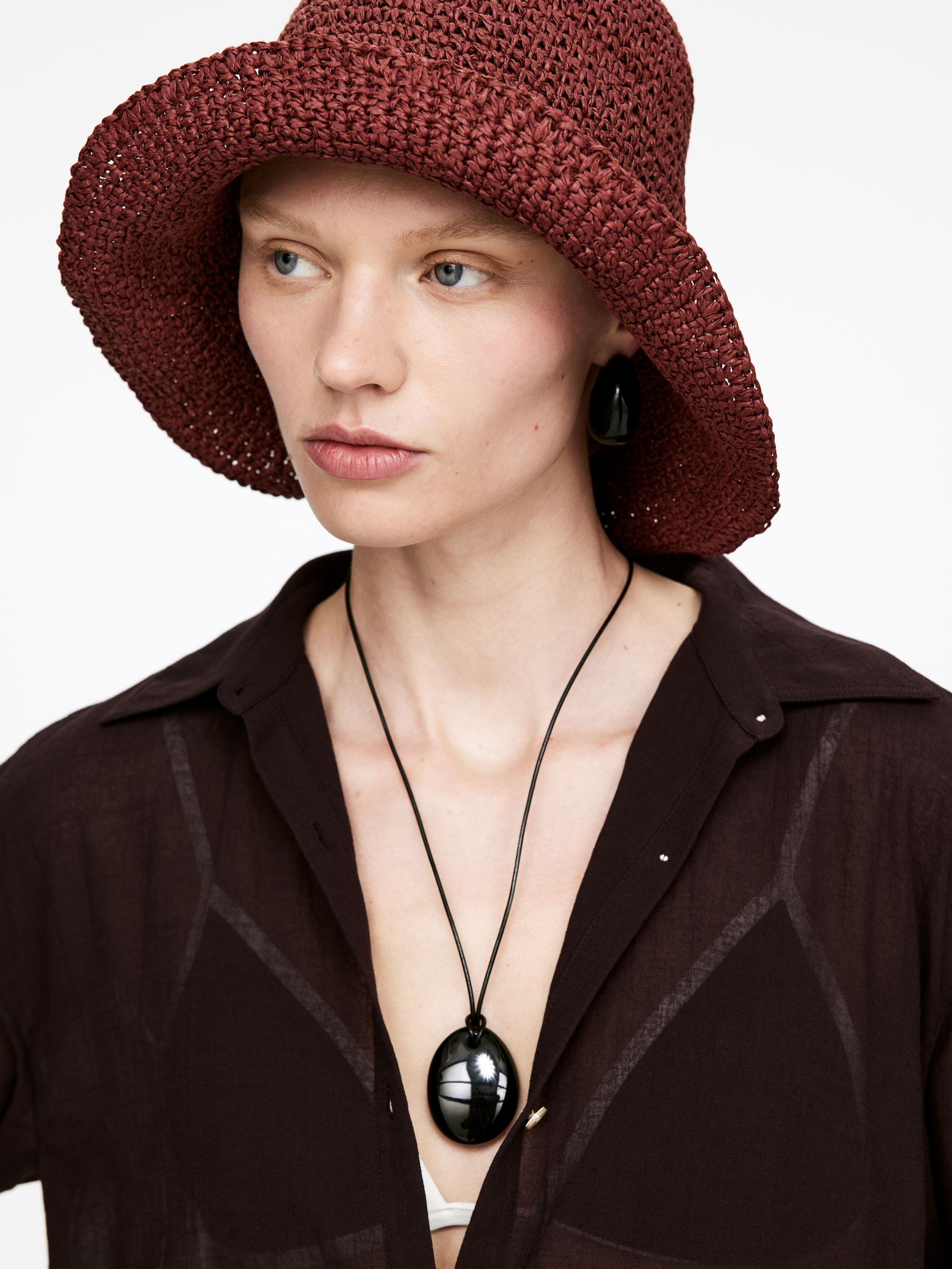 Straw Sun Hat - Brown - Women - StillMedia/Lookbook - 4
