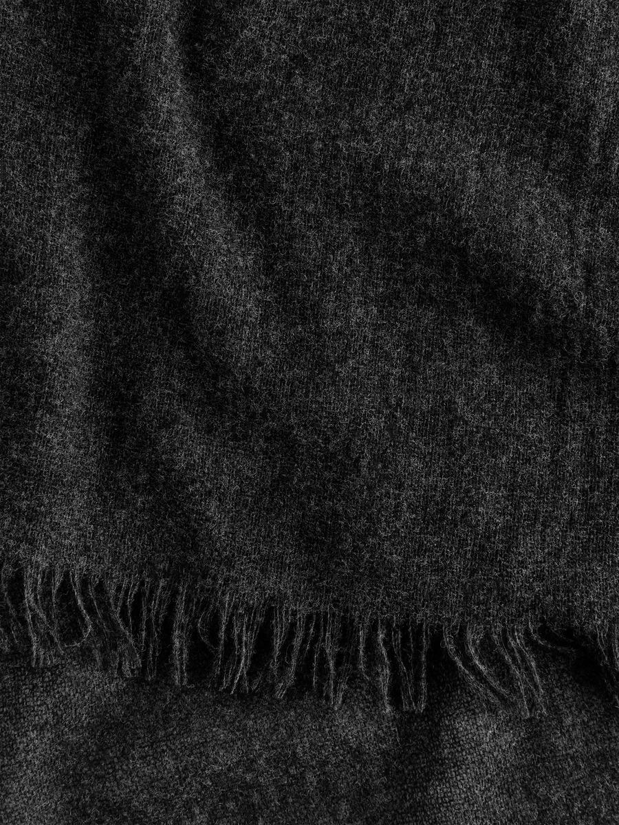 Light Wool Scarf-#48474B-12919