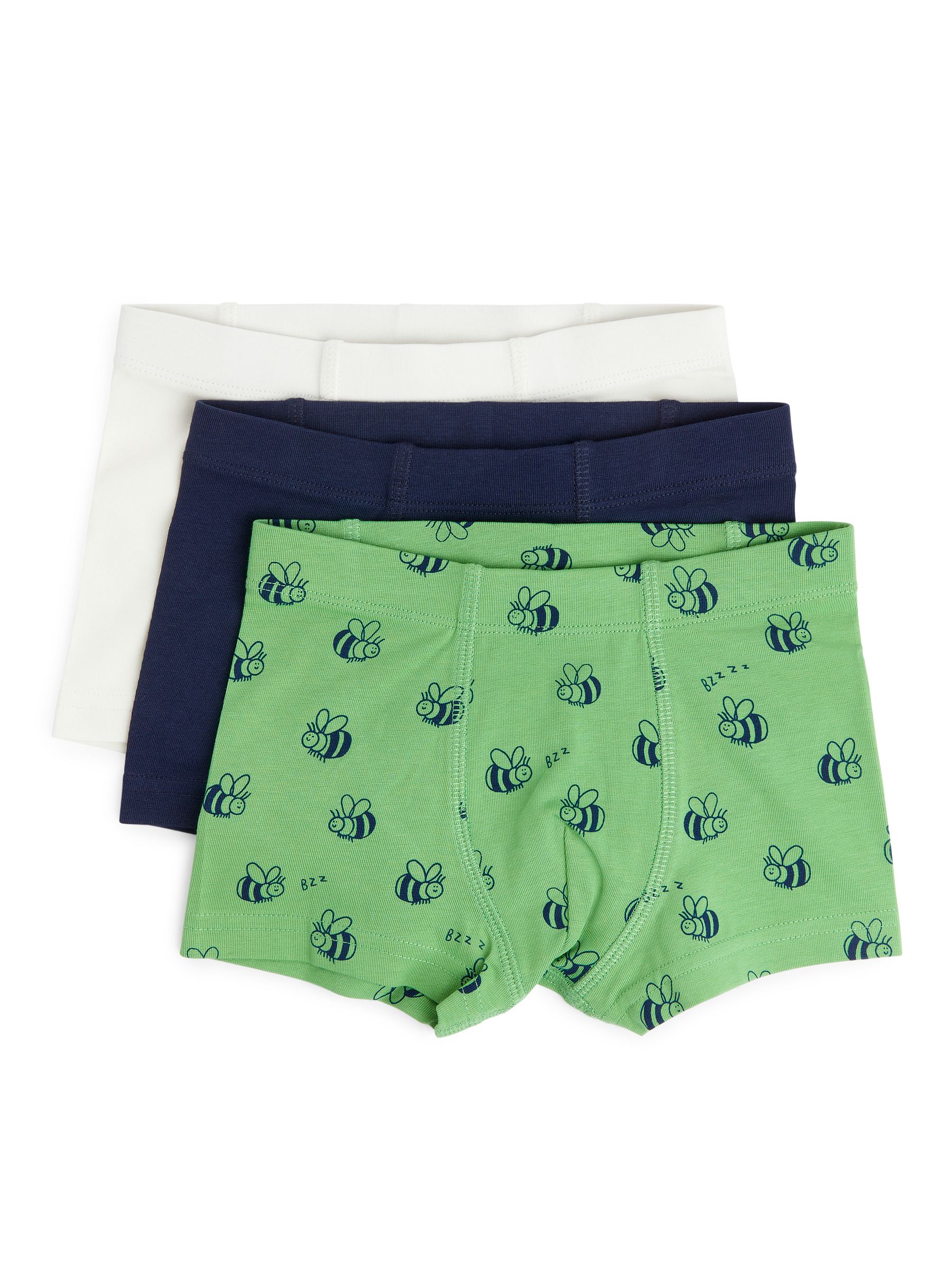 Calzoncillos de punto - Verde/blanco/azul oscuro - Corte ajustado - Children - StillMedia/DescriptiveStillLife - 4