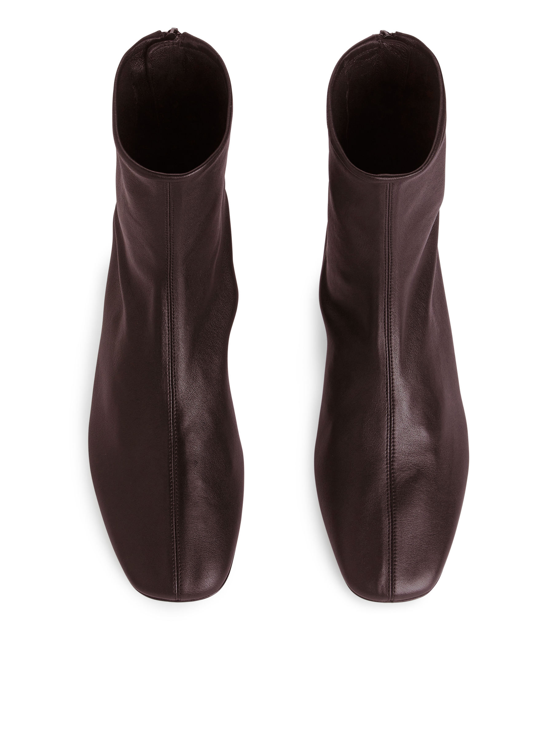 Obcisłe buty za kostkę z elastycznej skóry - Ciemnoczerwony - Women - StillMedia/DescriptiveStillLife - 2