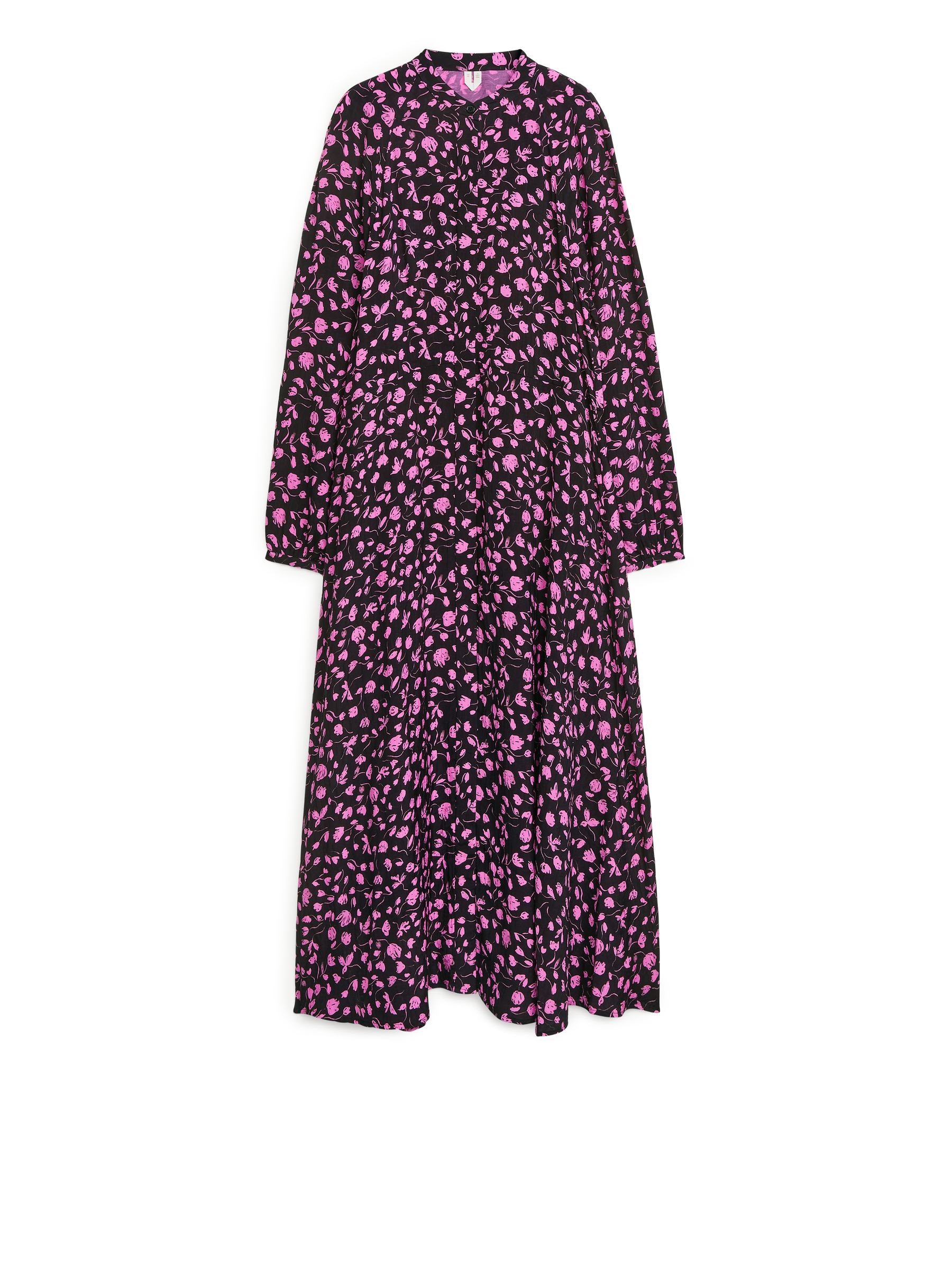 All-Over Printed Dress-#D84E88-2221