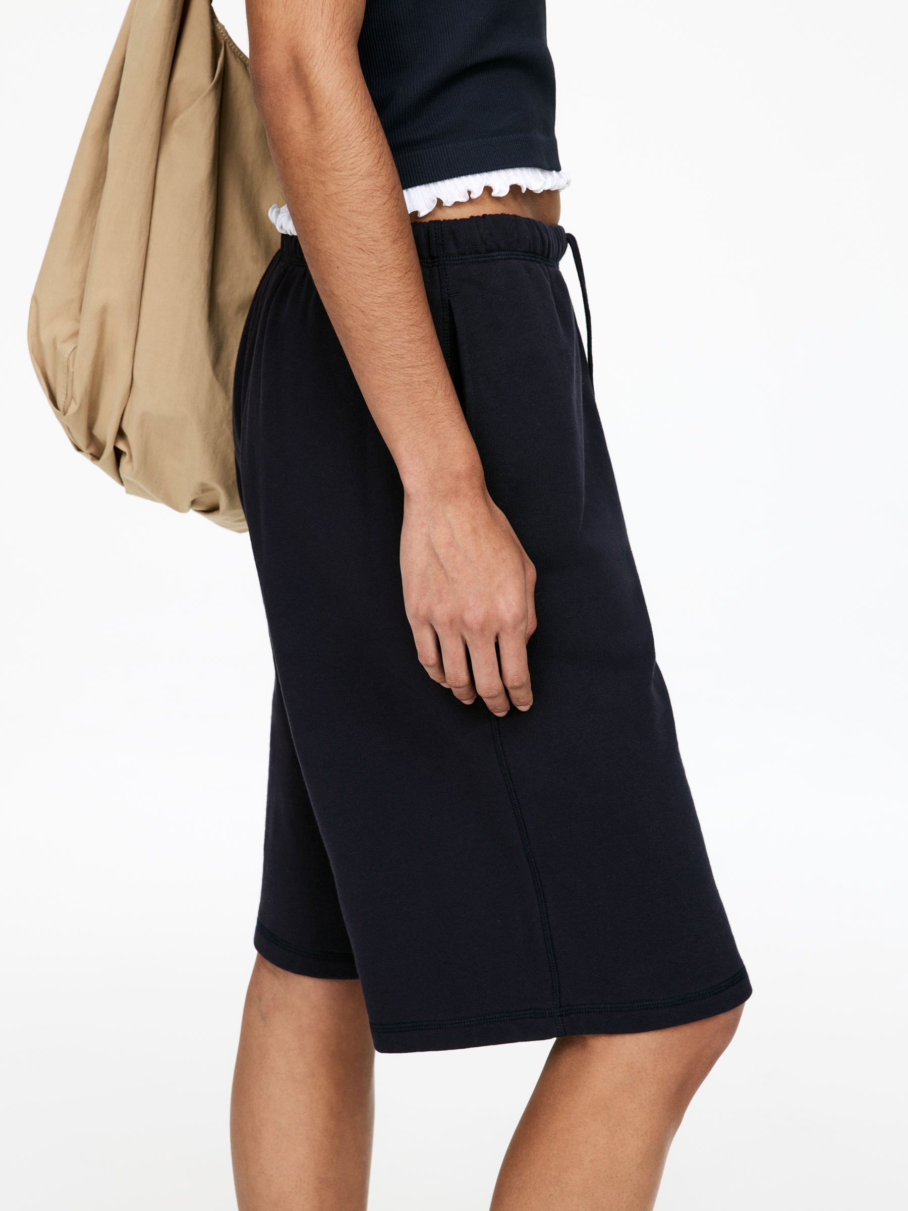 Shorts aus Frottee - Dunkelblau - Loose Fit - Damen - StillMedia/Lookbook - 5