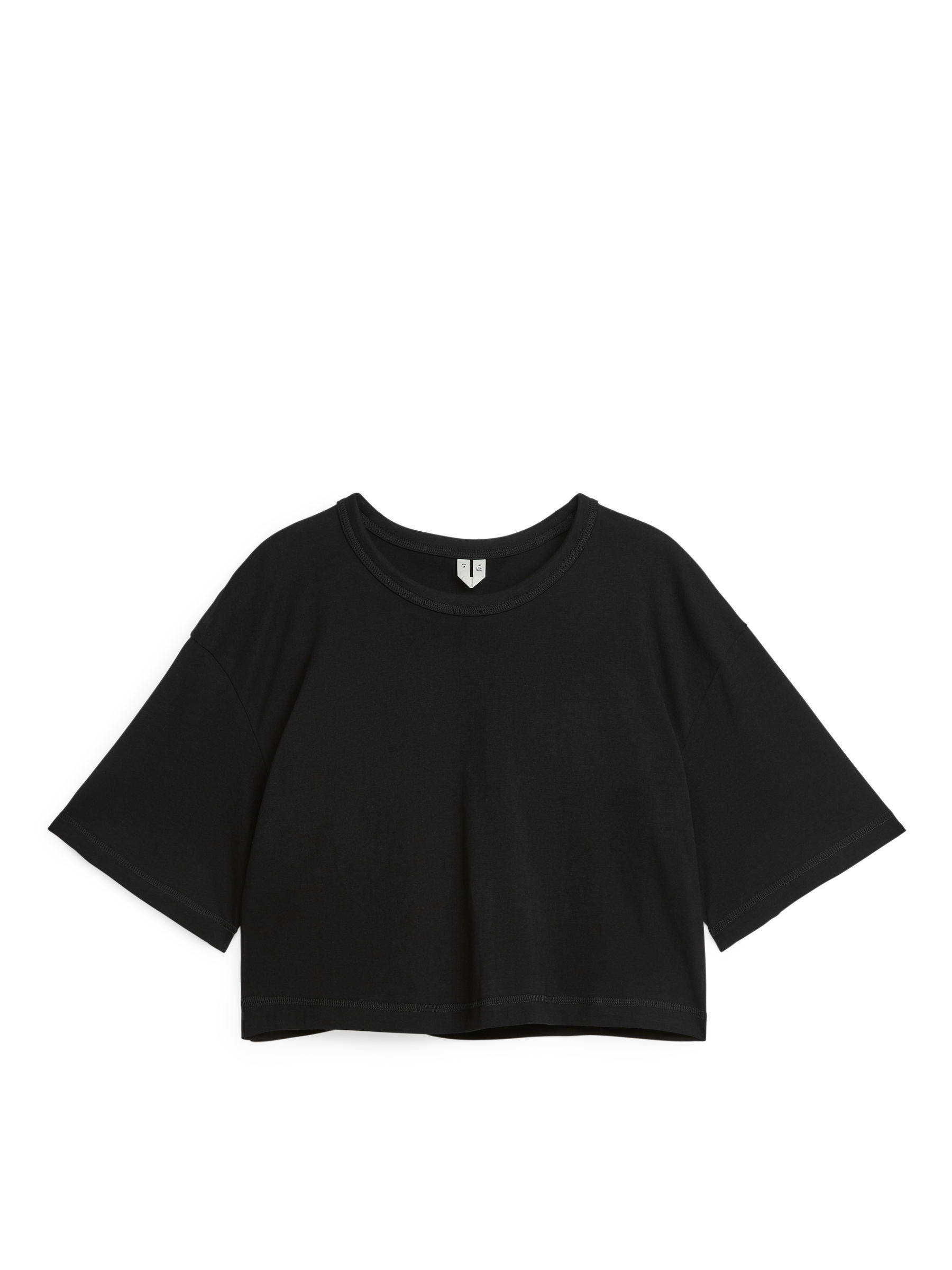 Camiseta cropped - Negro - Oversized - Women - StillMedia/DescriptiveStillLife - 1