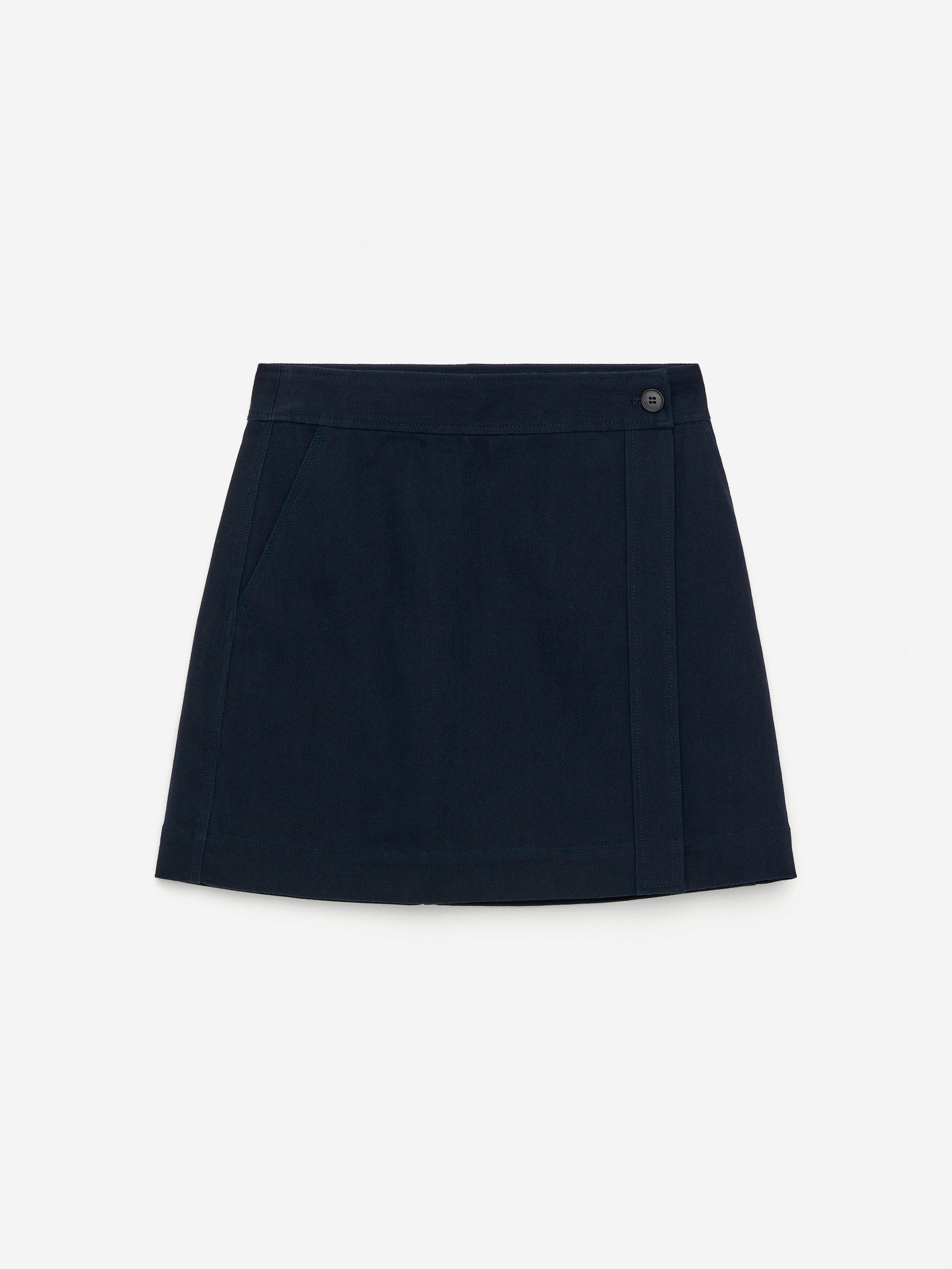 Cotton Wrap Skirt – Dark Blue – Women – ARKET WW