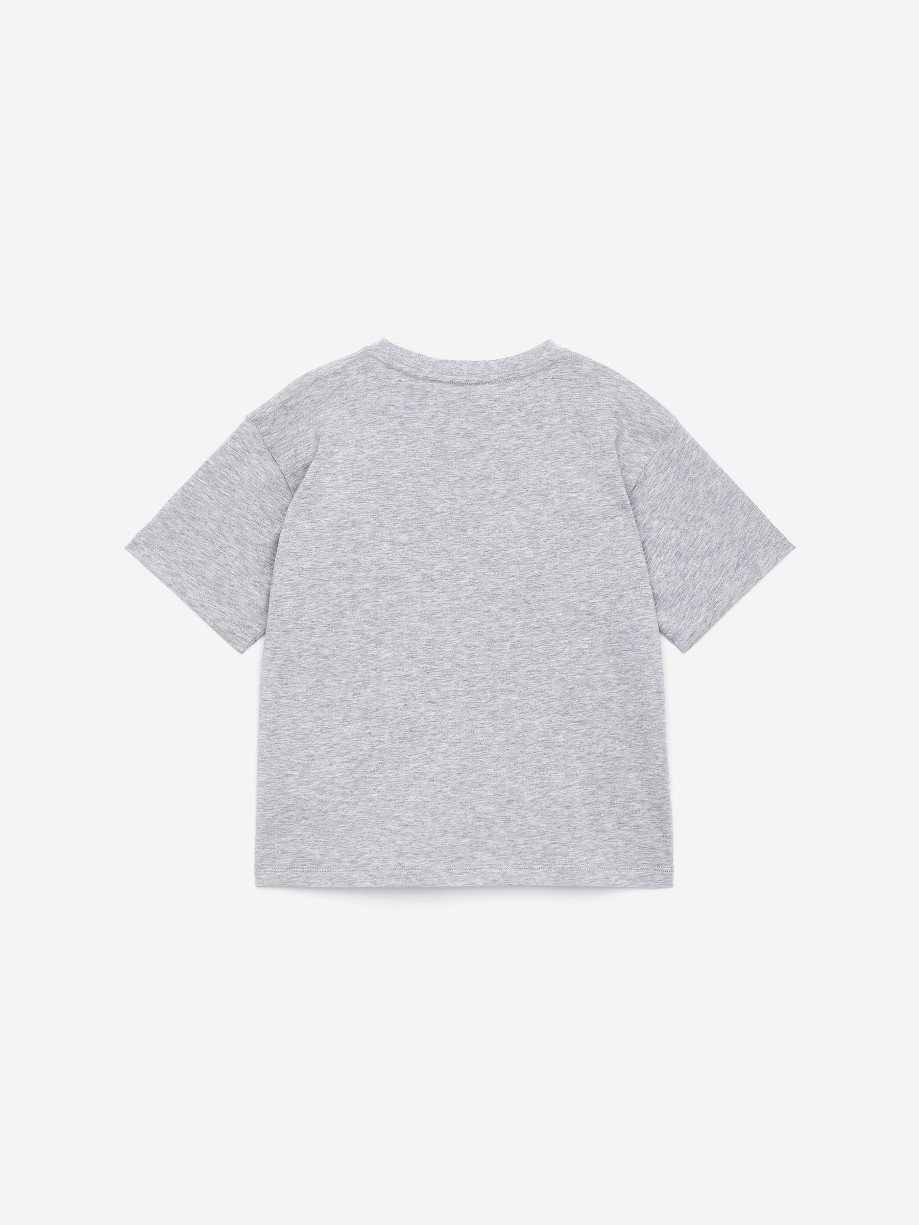 Oversized T-Shirt - Grey Melange/Dog Print - Children - StillMedia/DescriptiveStillLife - 2