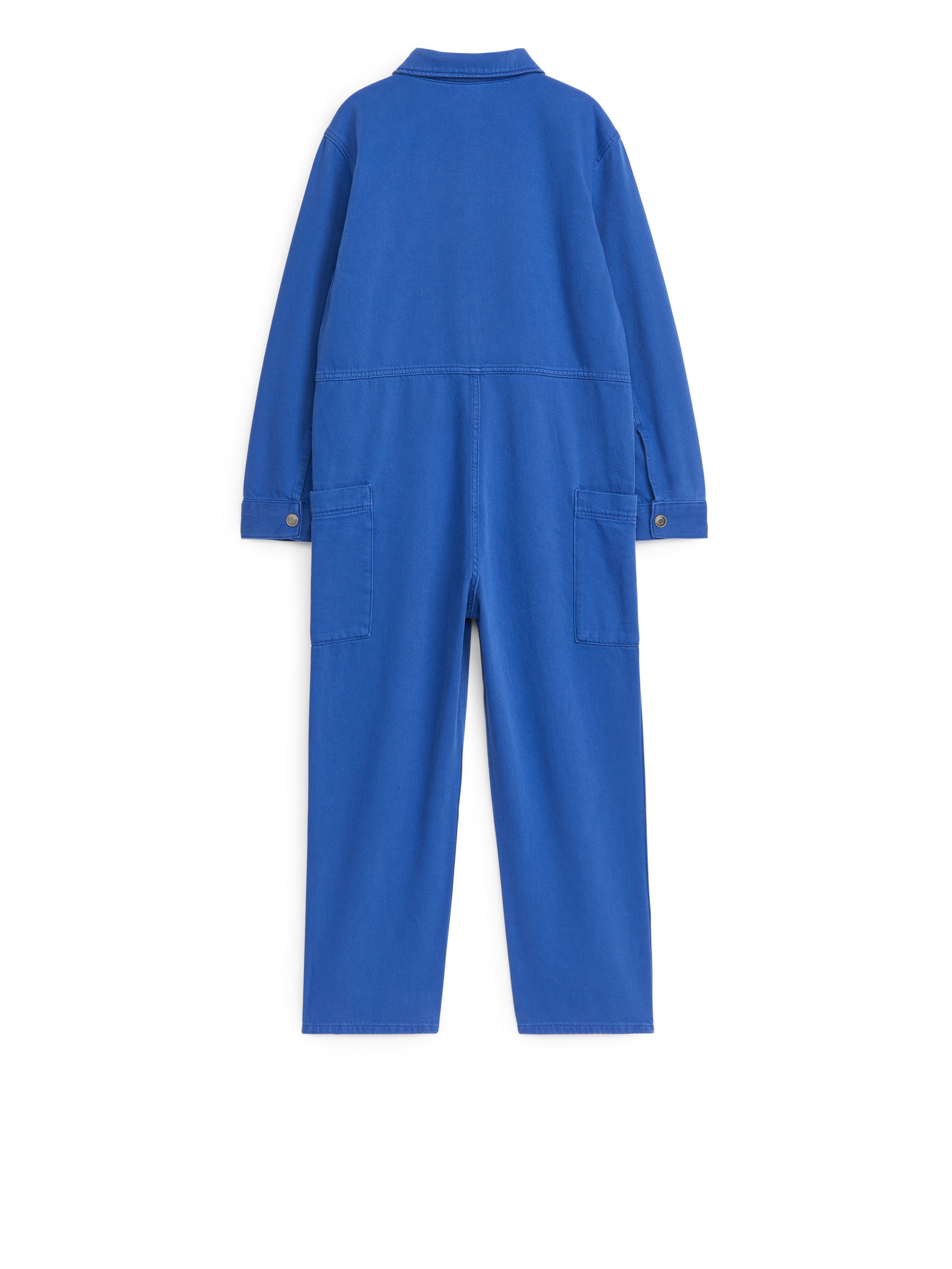 Oversize Cotton Overall - Bright Blue - Loose fit - Children - StillMedia/DescriptiveStillLife - 3