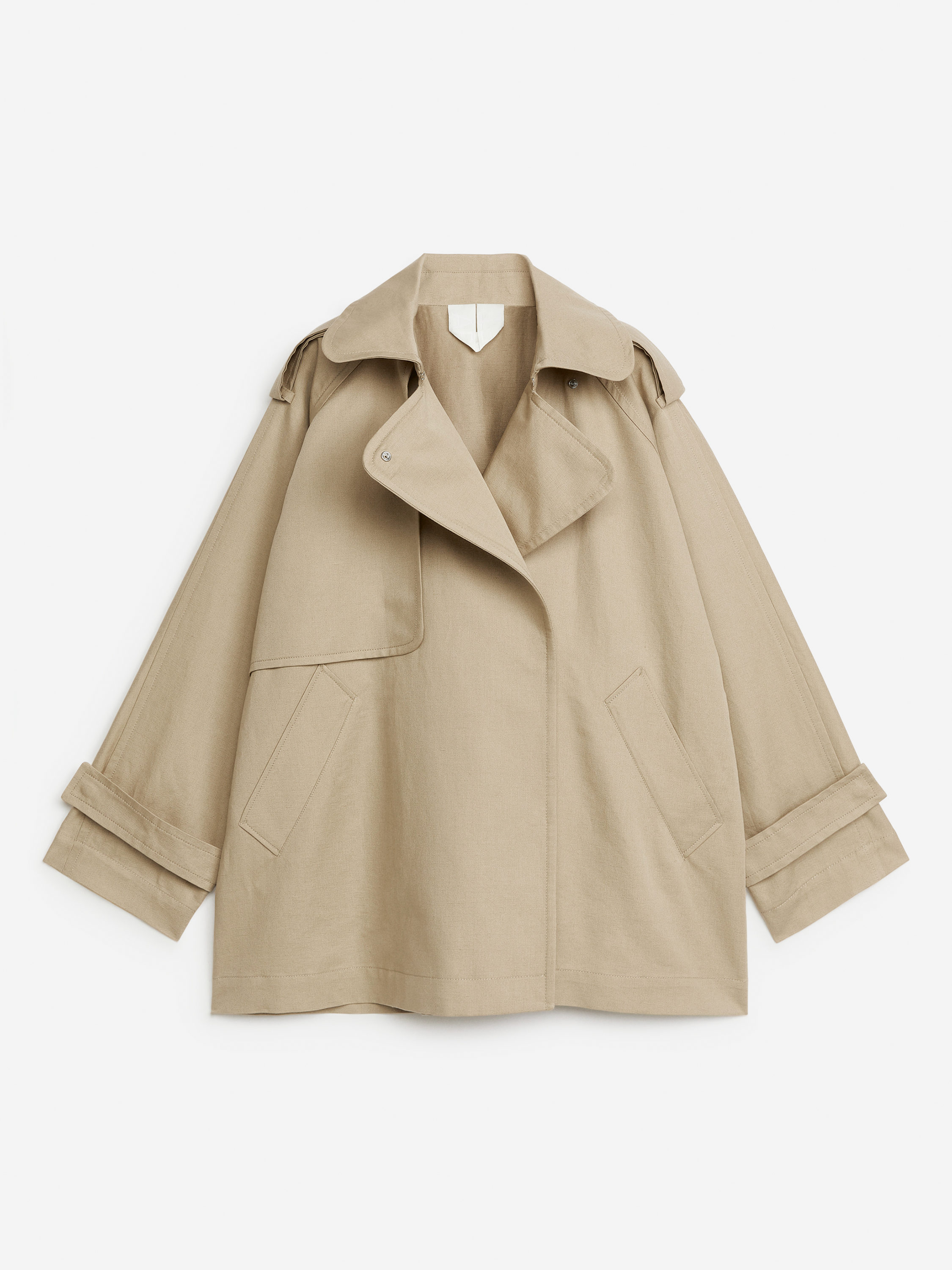 【NONCODE】Ketin Short Trench Jacket Short Trench Coat – Beige – Women – ARKET GB