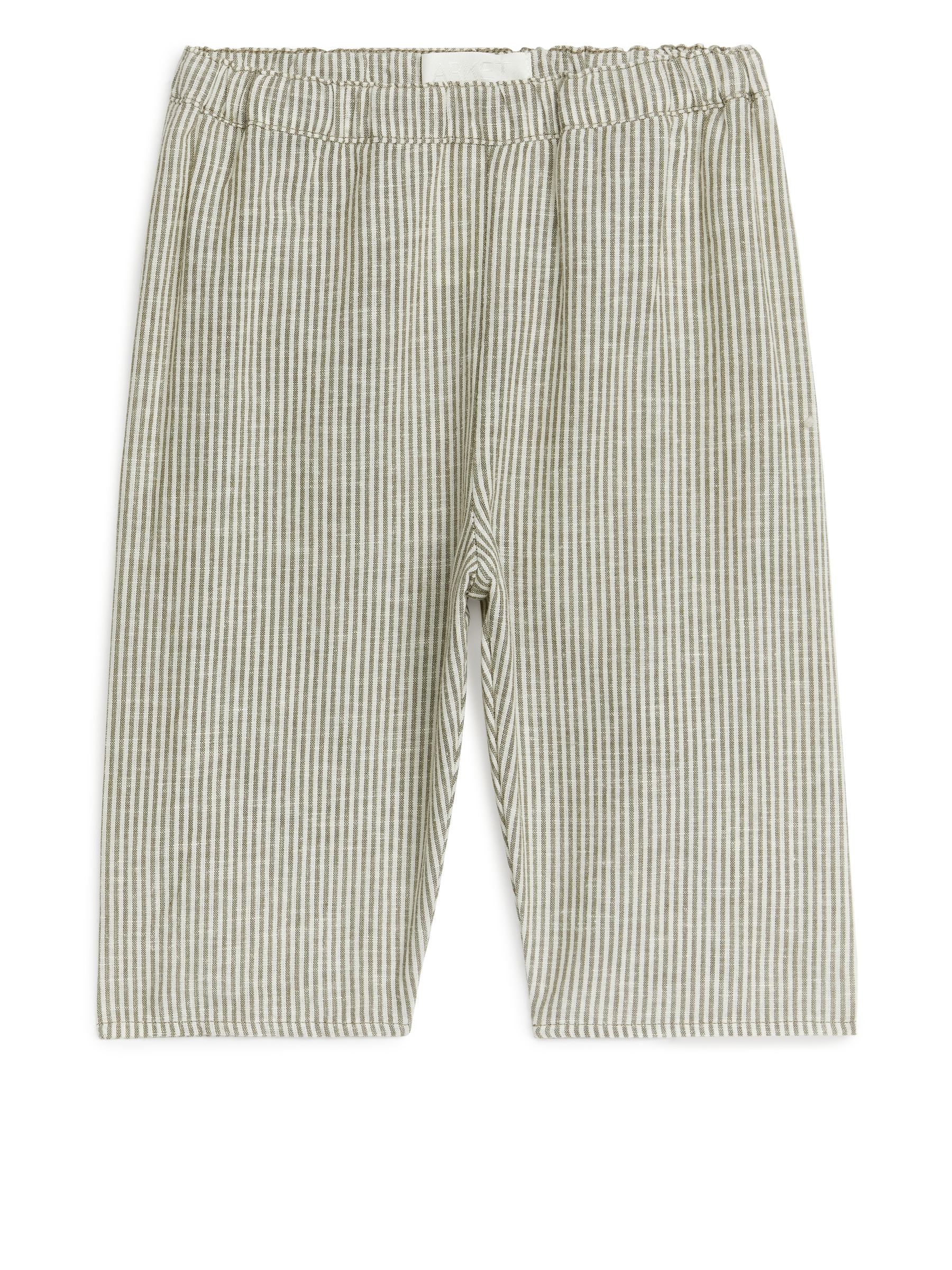 Linnebyxor - Kaki/vit - Relaxed fit - Children - StillMedia/DescriptiveStillLife - 1