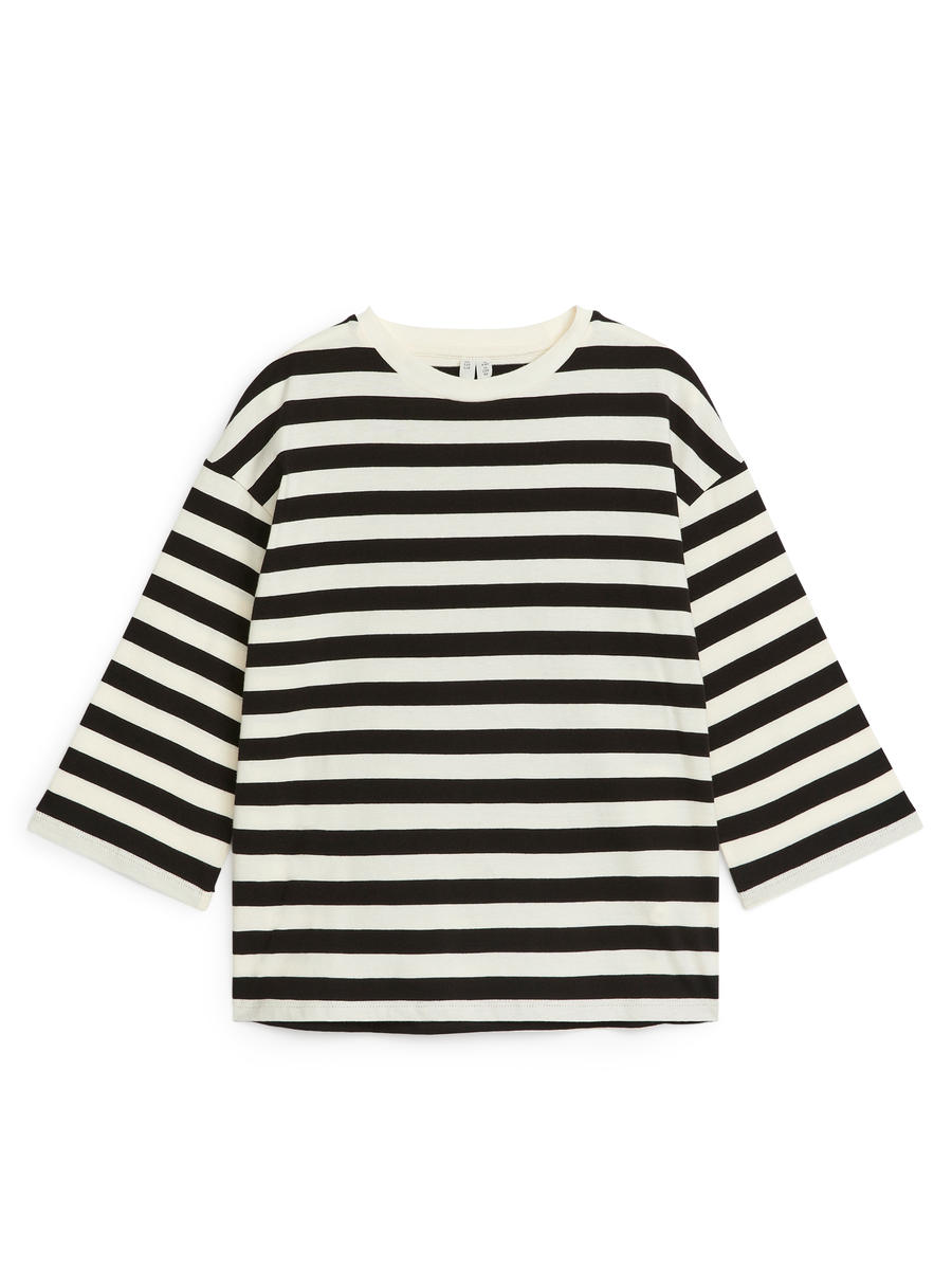 Oversized Long-Sleeved T-Shirt-#272628-2450